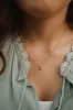 Initial Necklace | White and Gold Chain - FINAL SALE sold by Goldie Lew