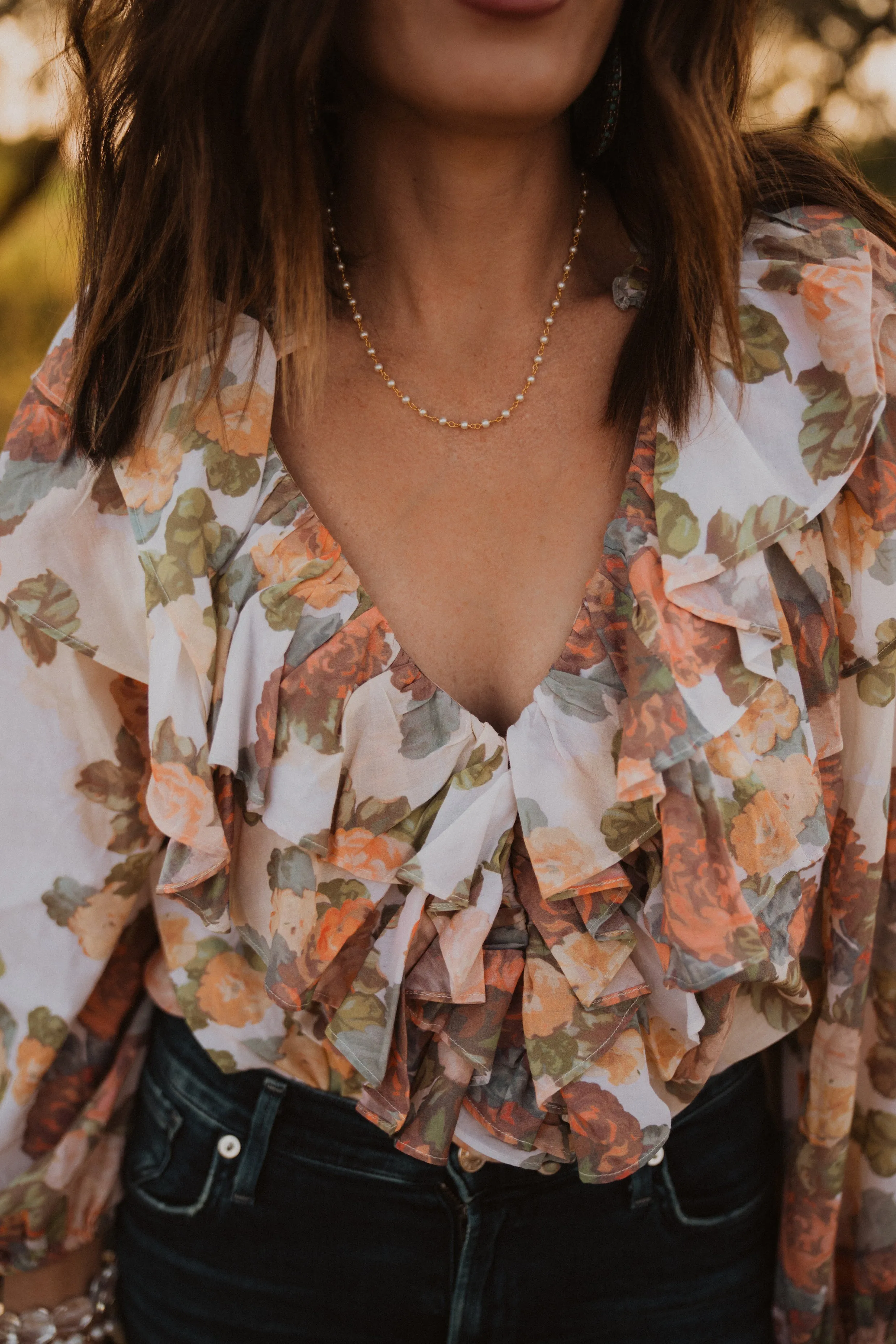 Violet Necklace | Small Pearl sold by Goldie Lew