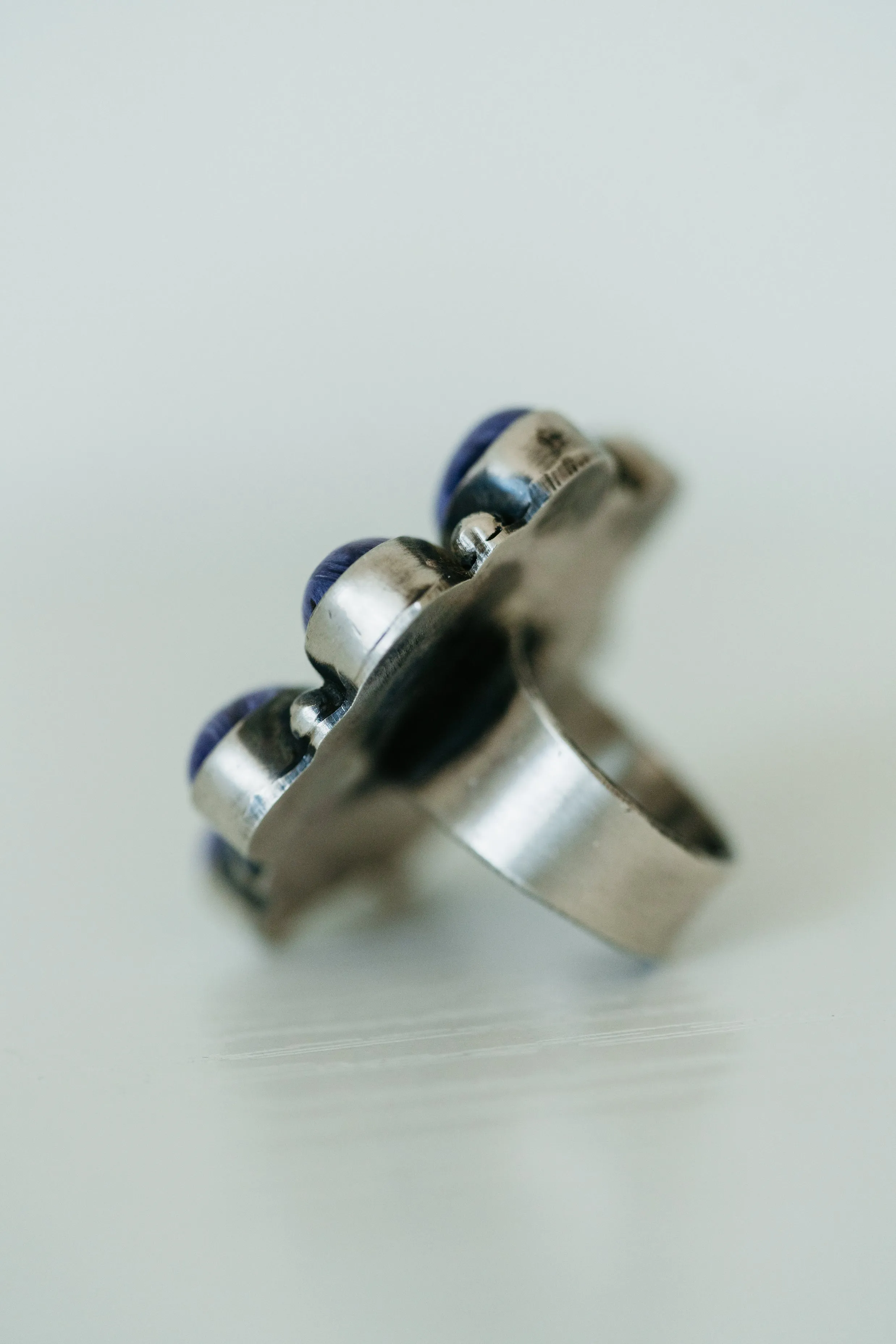 Tatum Ring | Purple Charoite sold by Goldie Lew product image thumbnail 3