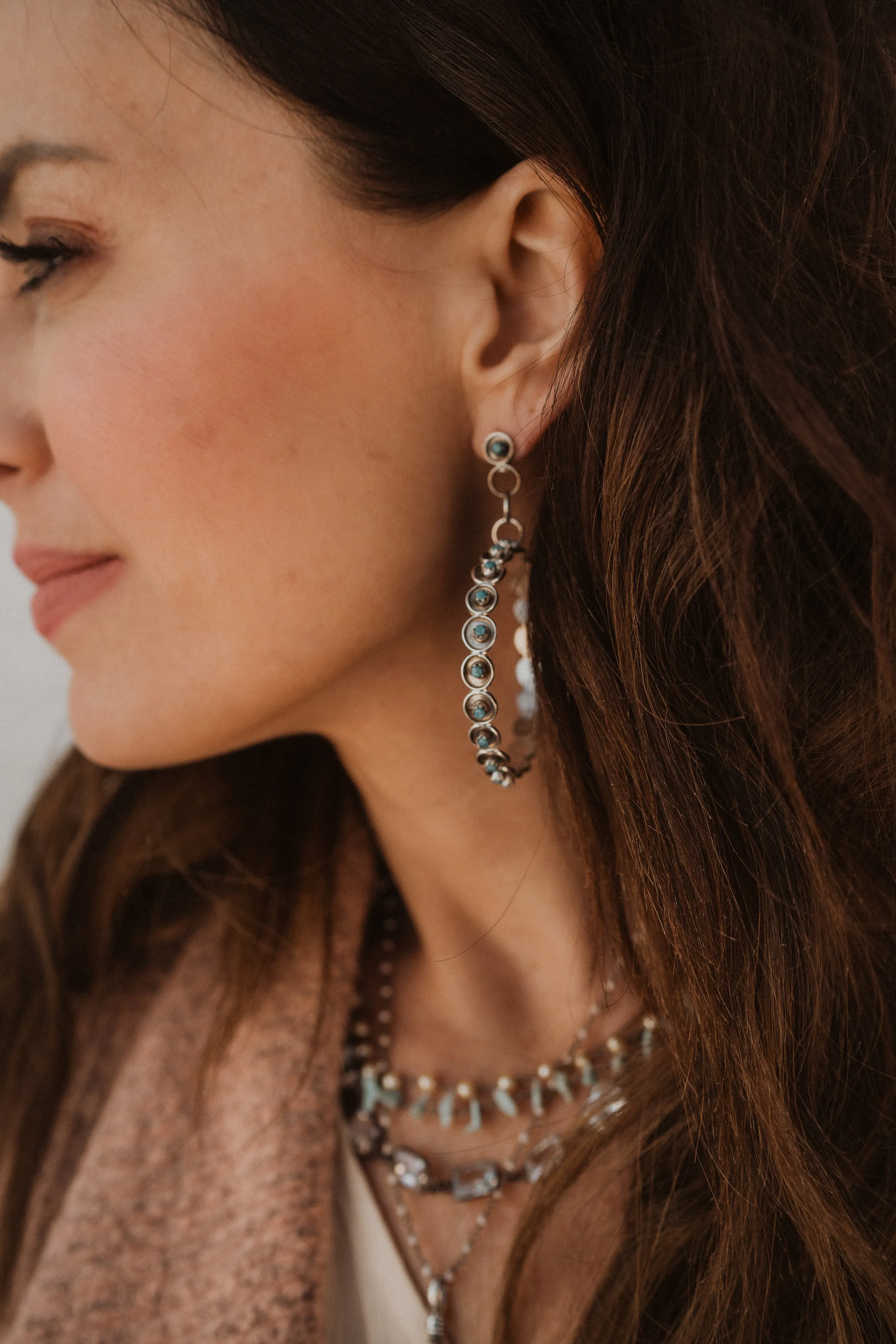 Sully Hoop | Dangle | Blue sold by Goldie Lew