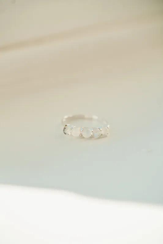 Kelm Ring | 5 Stone | Moonstone sold by Goldie Lew