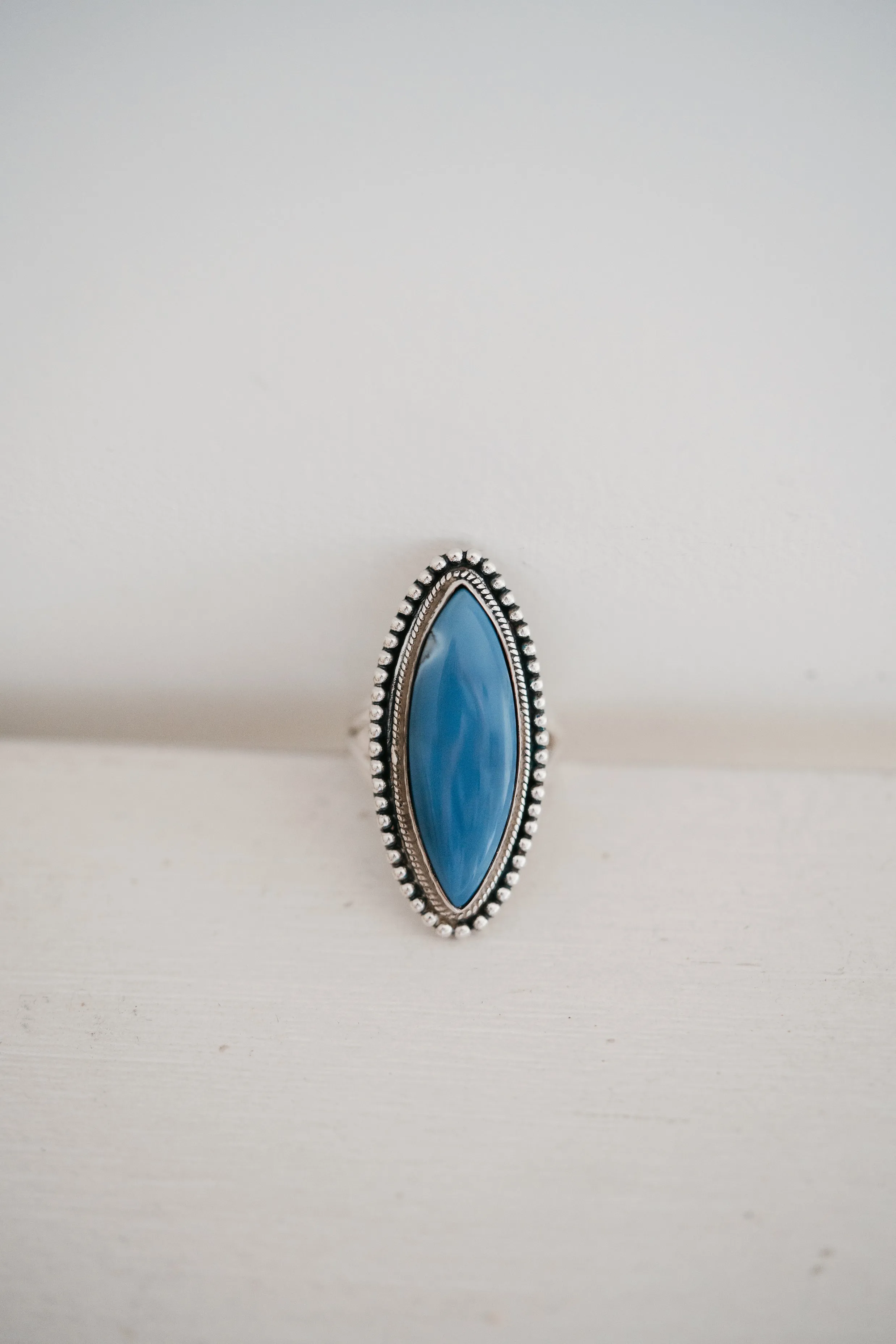 Jasmine Ring | Large | Blue Opal sold by Goldie Lew product image thumbnail 4