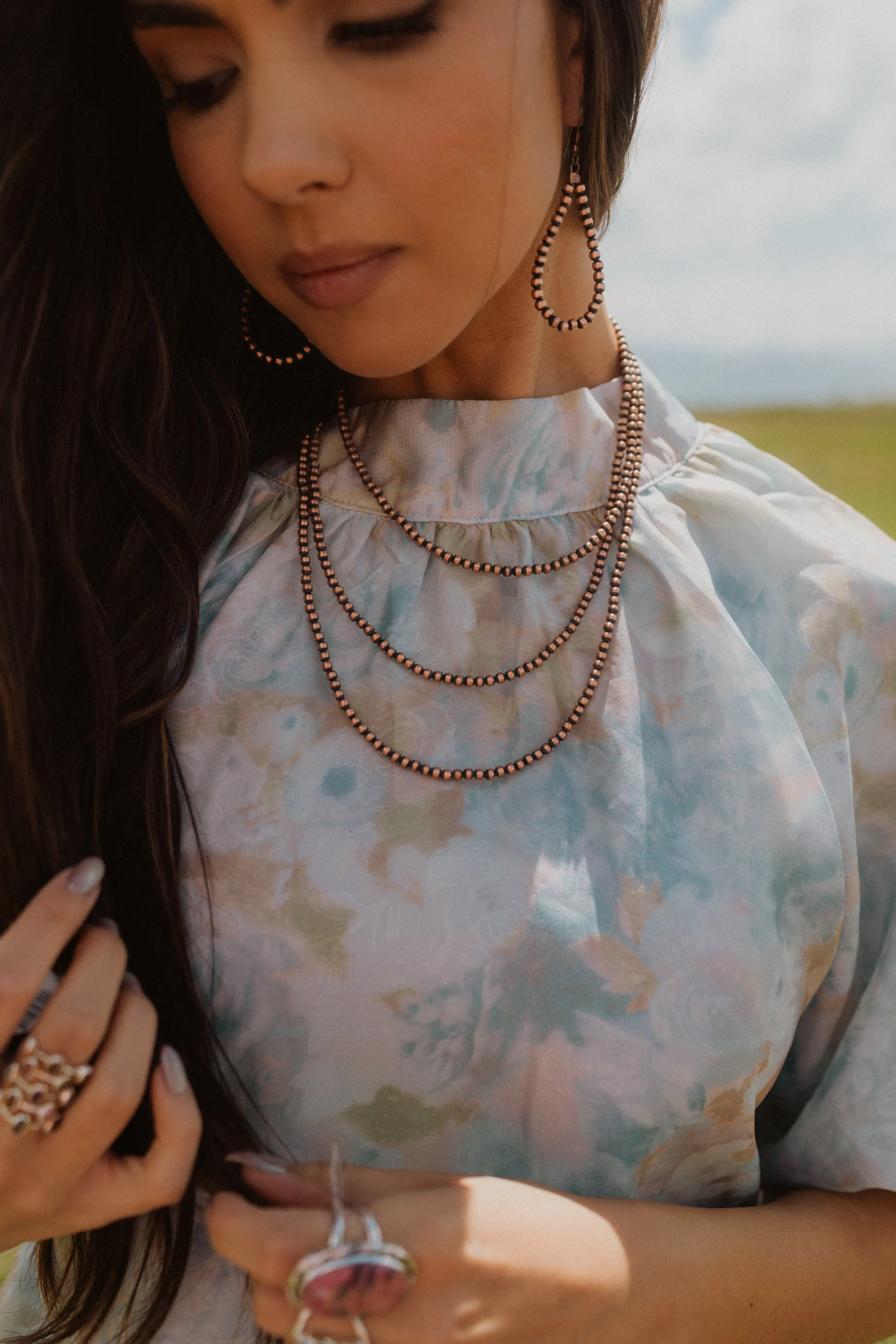 Copper Myla Necklace | 60 inch | 5 mm sold by Goldie Lew product image thumbnail 4