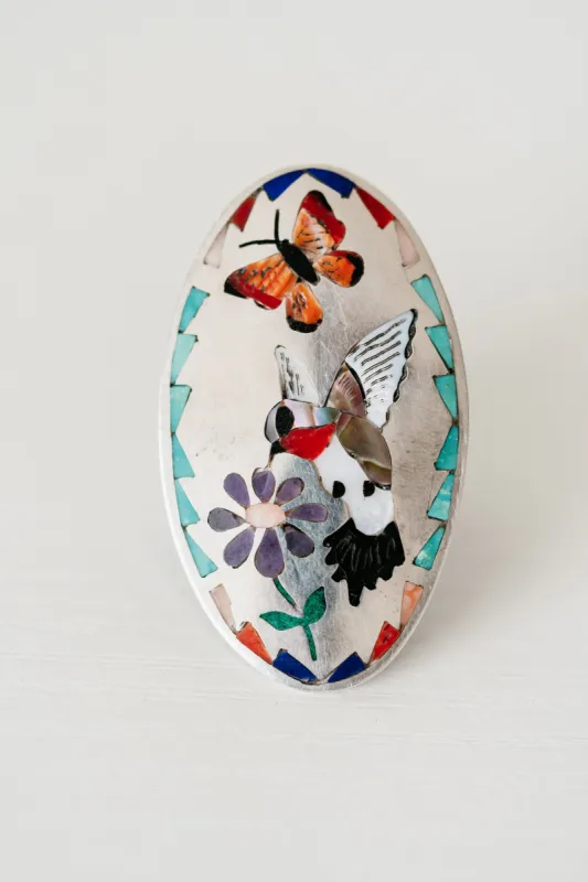 Hummingbird + Butterfly Ring sold by Goldie Lew