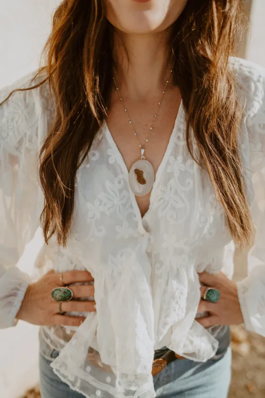 Juliet Necklace | White sold by Goldie Lew