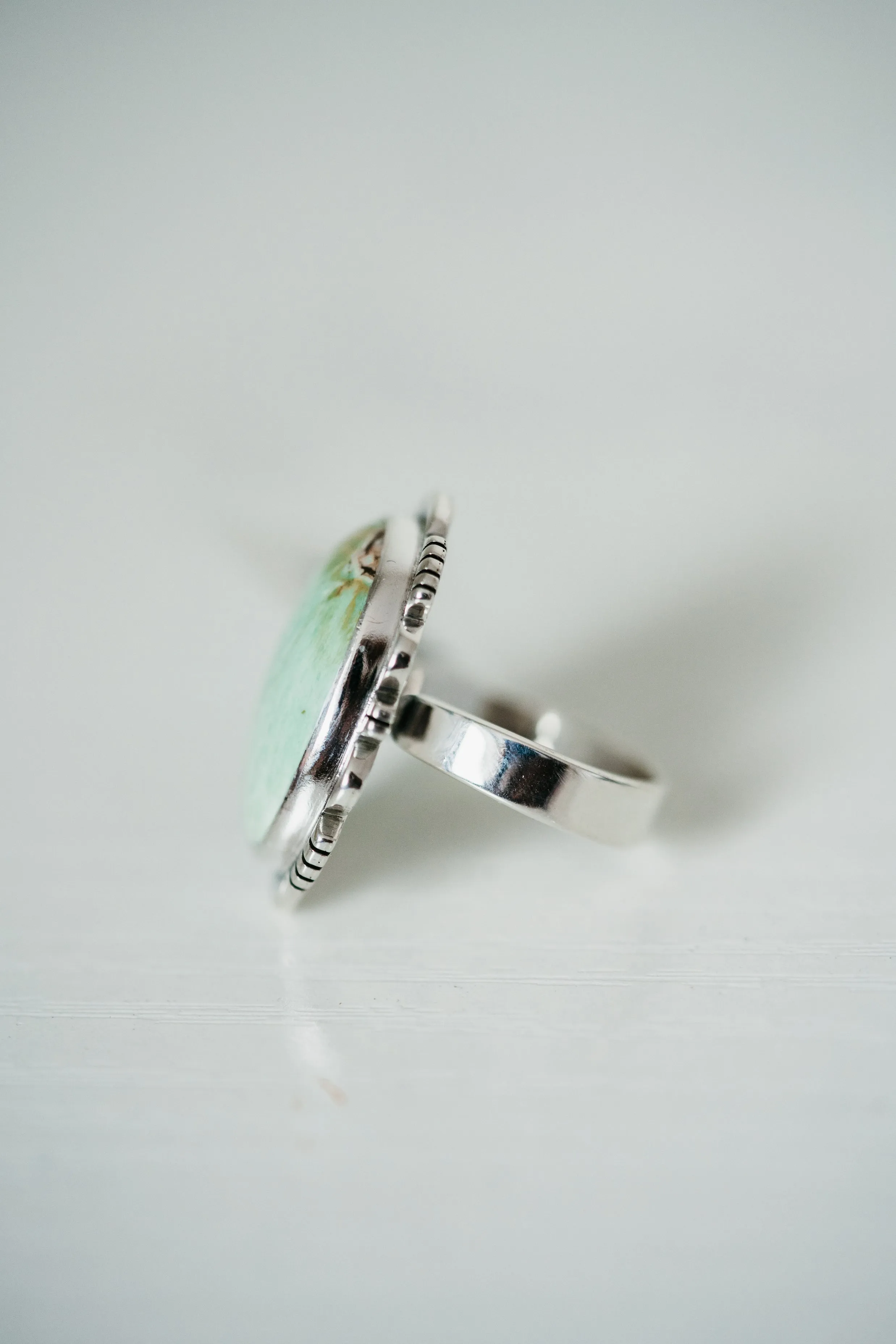 Xenia Ring | Variscite sold by Goldie Lew product image thumbnail 3