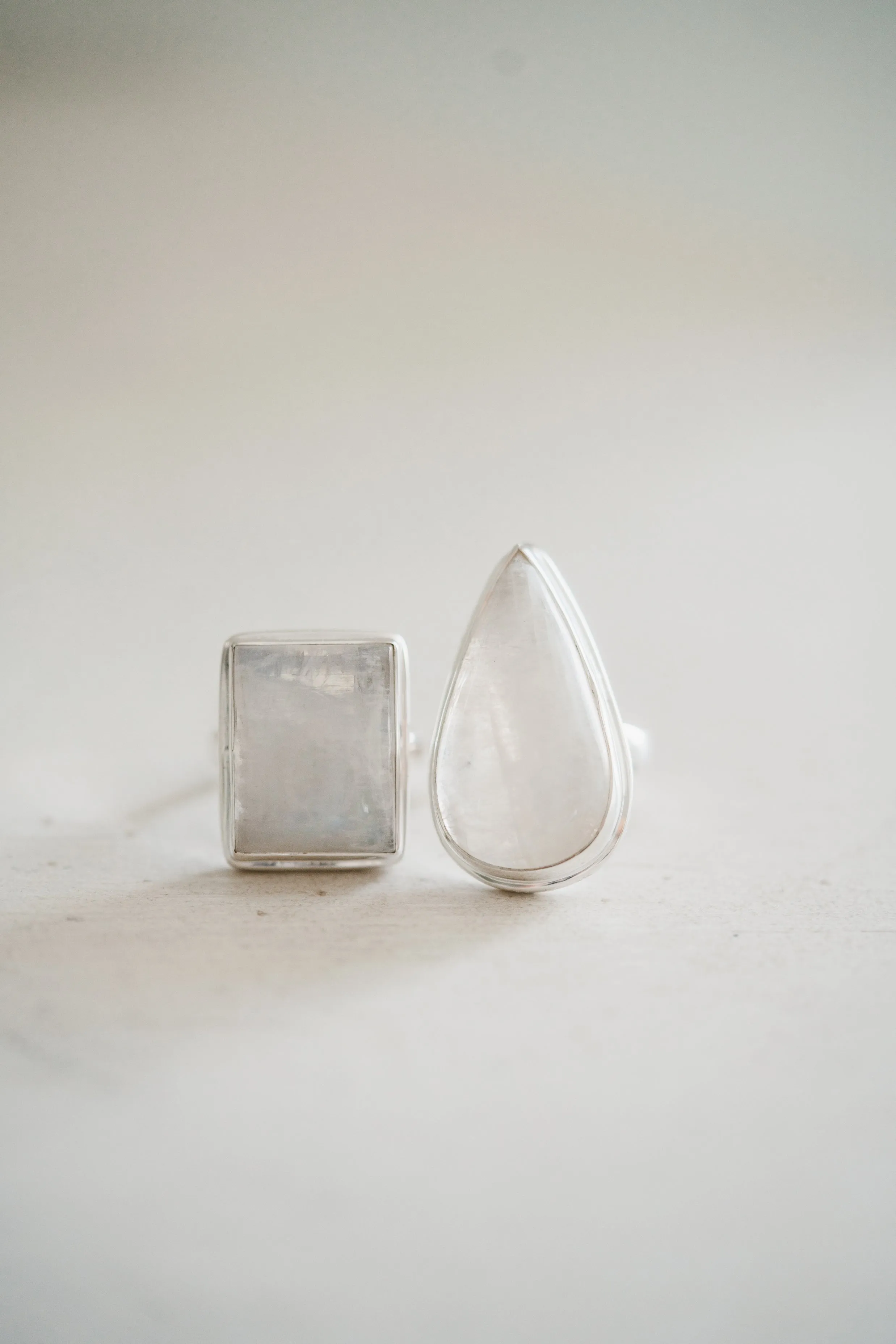 Simon Ring | Rainbow Moonstone sold by Goldie Lew