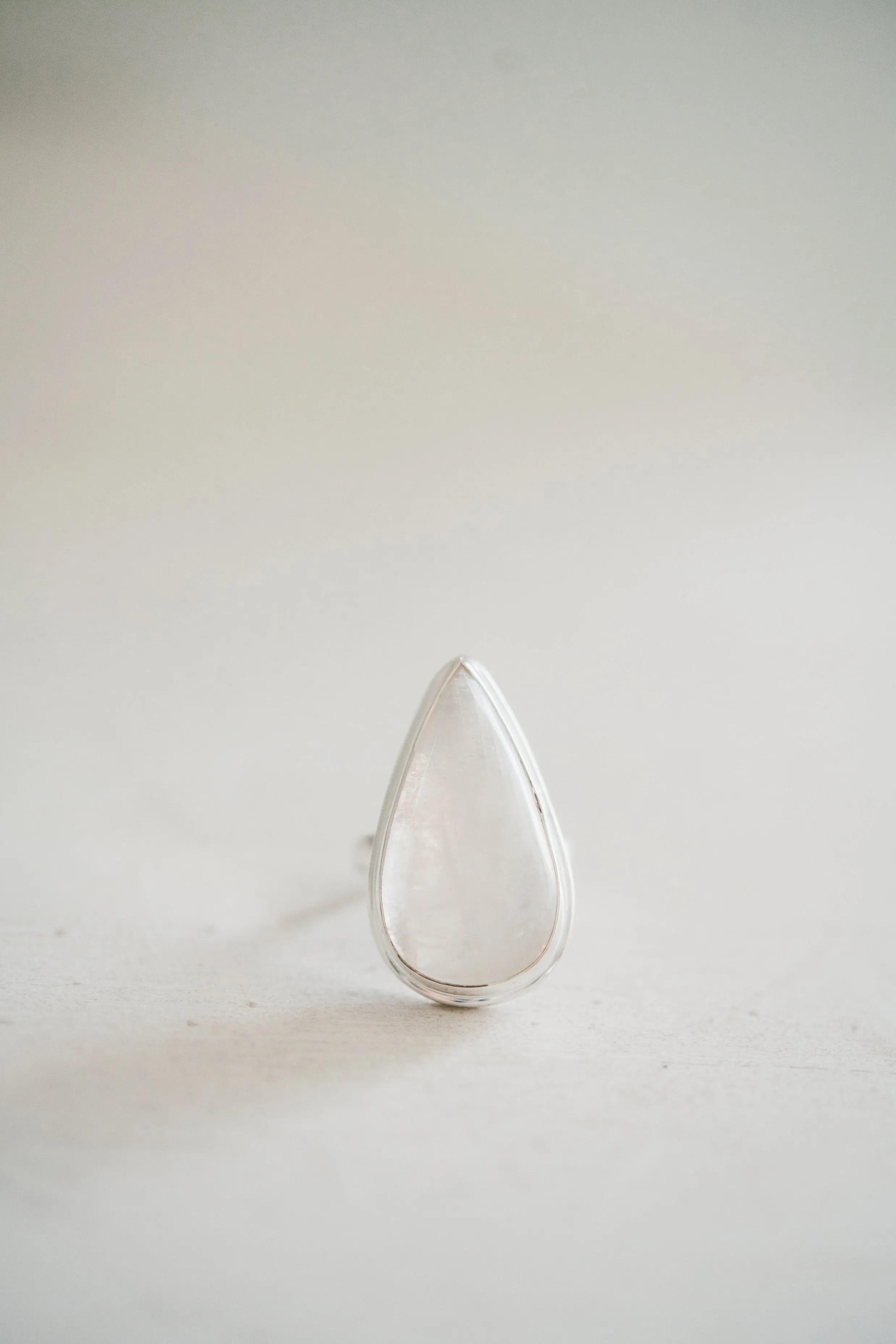 Simon Ring | Rainbow Moonstone sold by Goldie Lew product image thumbnail 4