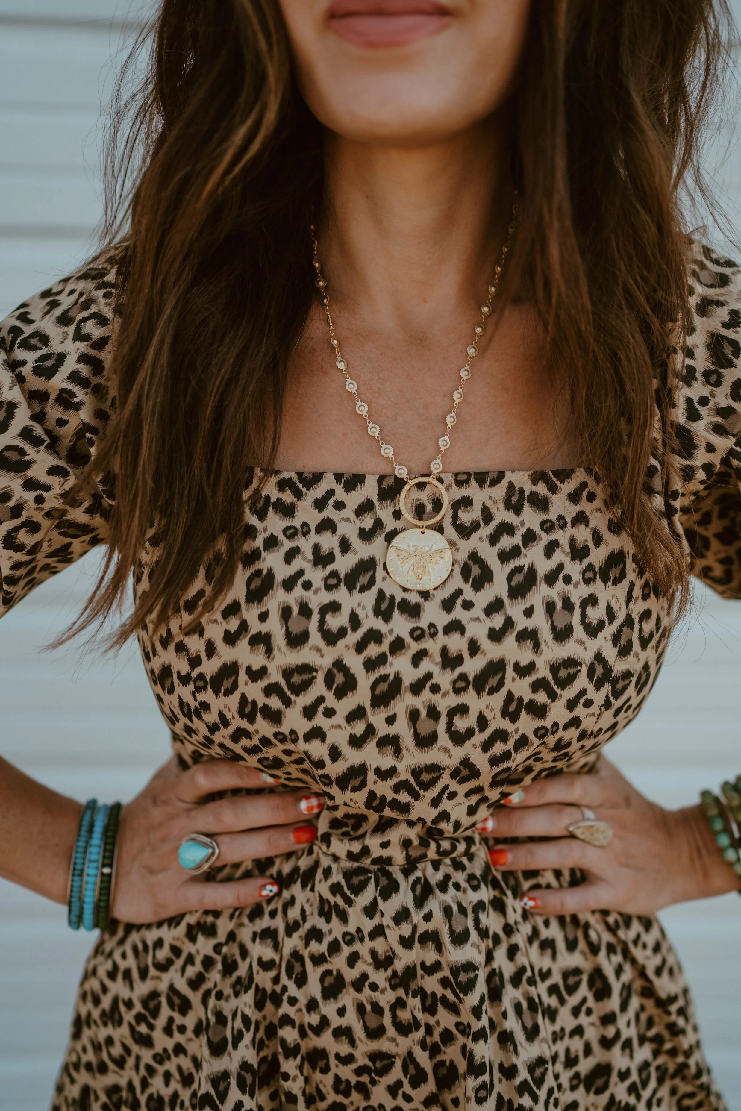 Big Gold Bee Necklace | #2 sold by Goldie Lew product image thumbnail 3