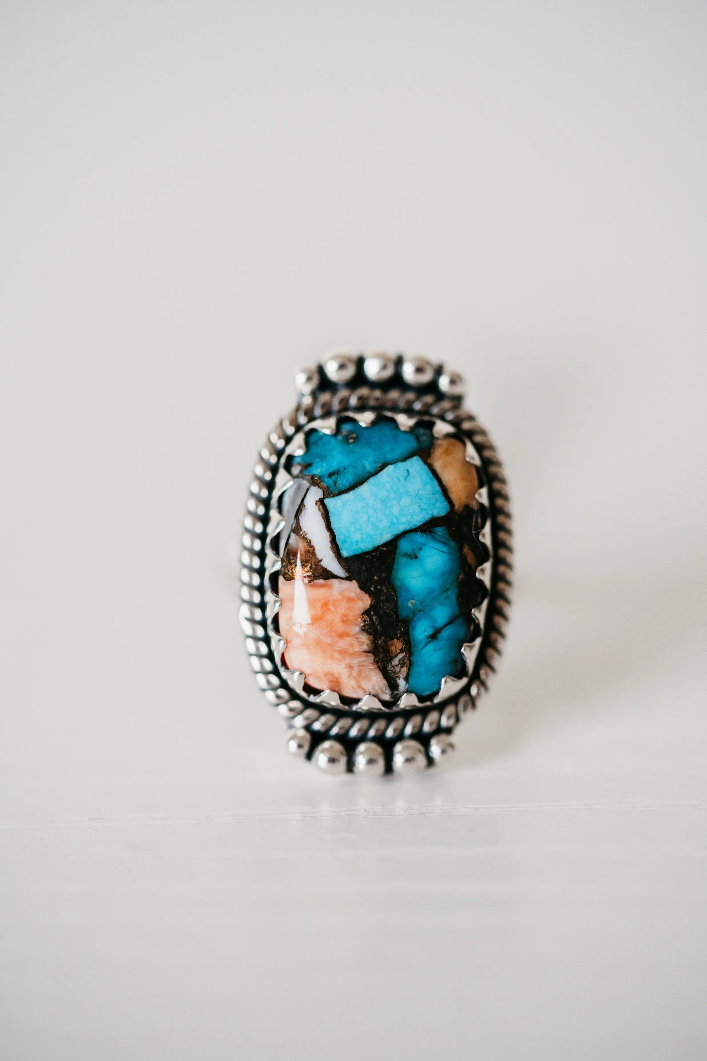 Tulsi Ring | Spiny Turquoise sold by Goldie Lew product image thumbnail 3
