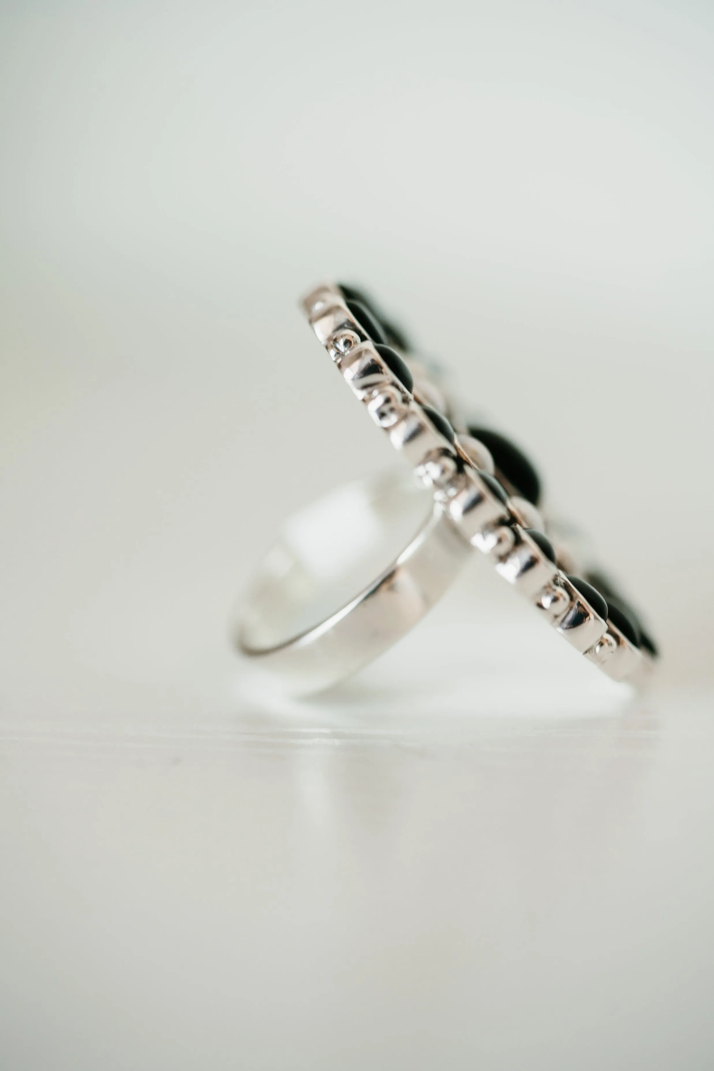 Sweet Darling Ring | Black Onyx + Pearl sold by Goldie Lew product image thumbnail 5