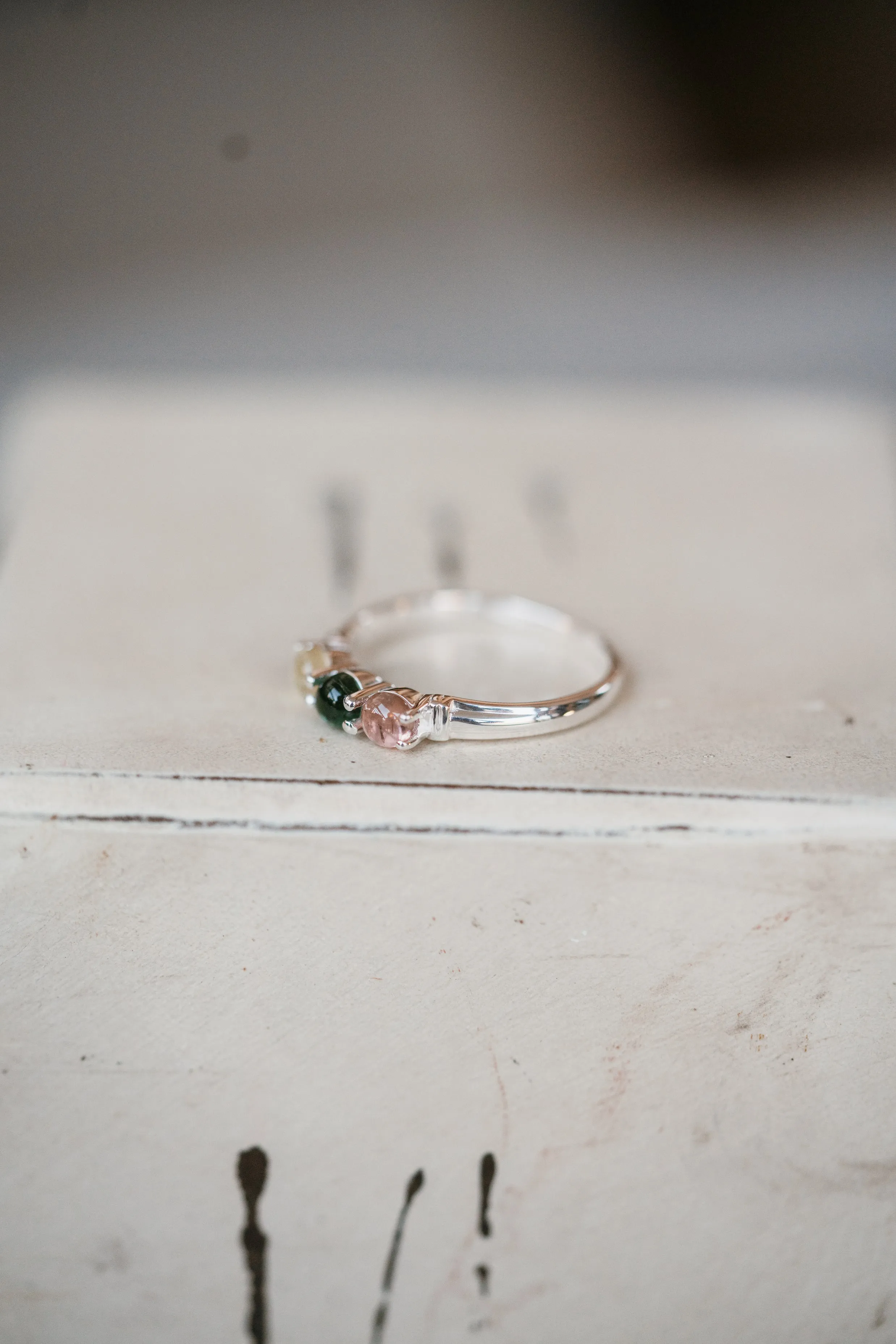 Kelm Ring | 3 Stone | Colorful - FINAL SALE sold by Goldie Lew product image thumbnail 2