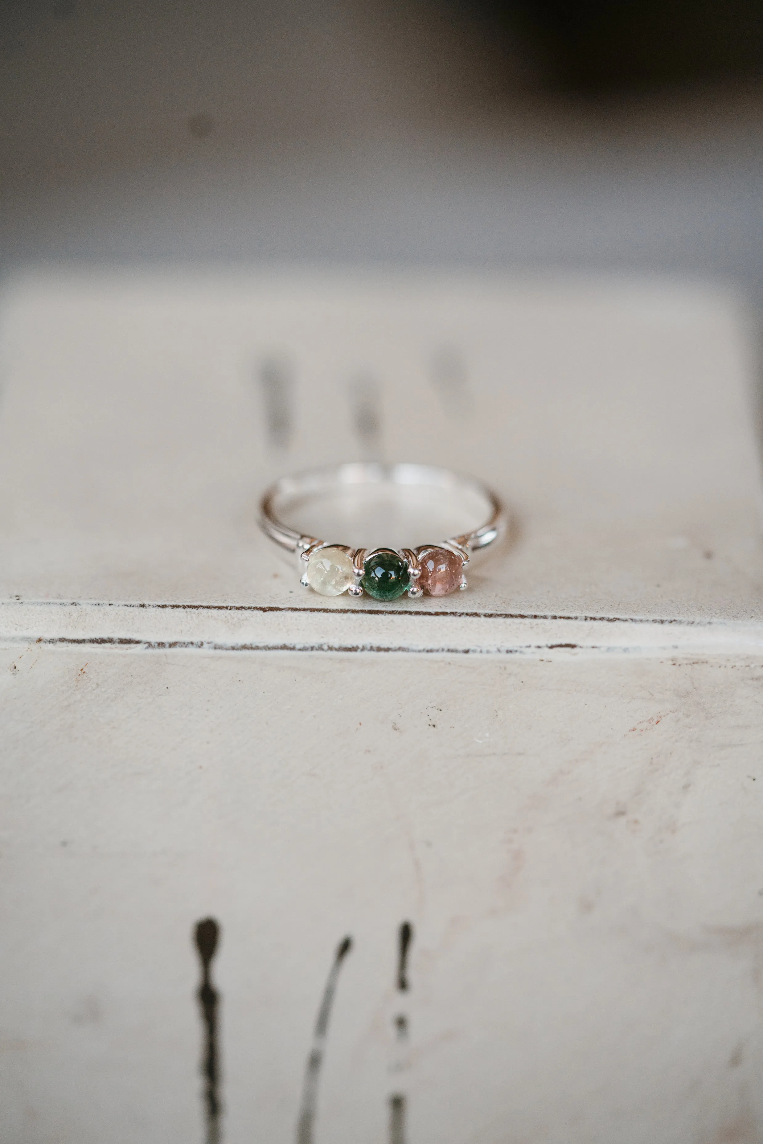 Kelm Ring | 3 Stone | Colorful - FINAL SALE sold by Goldie Lew