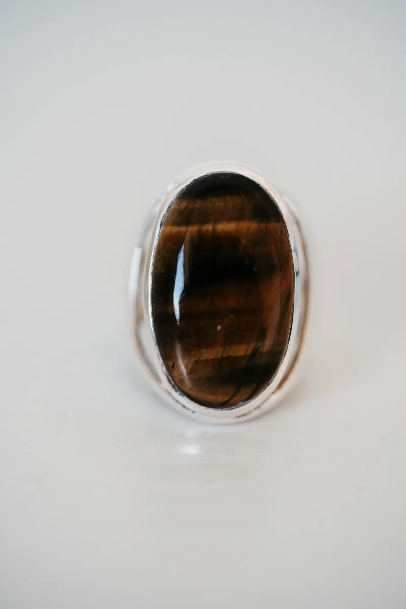Rome Ring | Tiger's Eye sold by Goldie Lew
