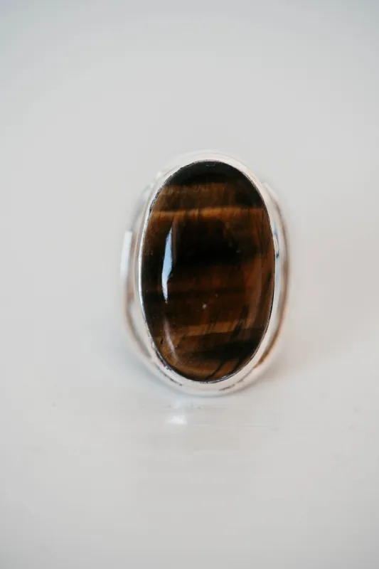 Rome Ring | Tiger's Eye sold by Goldie Lew