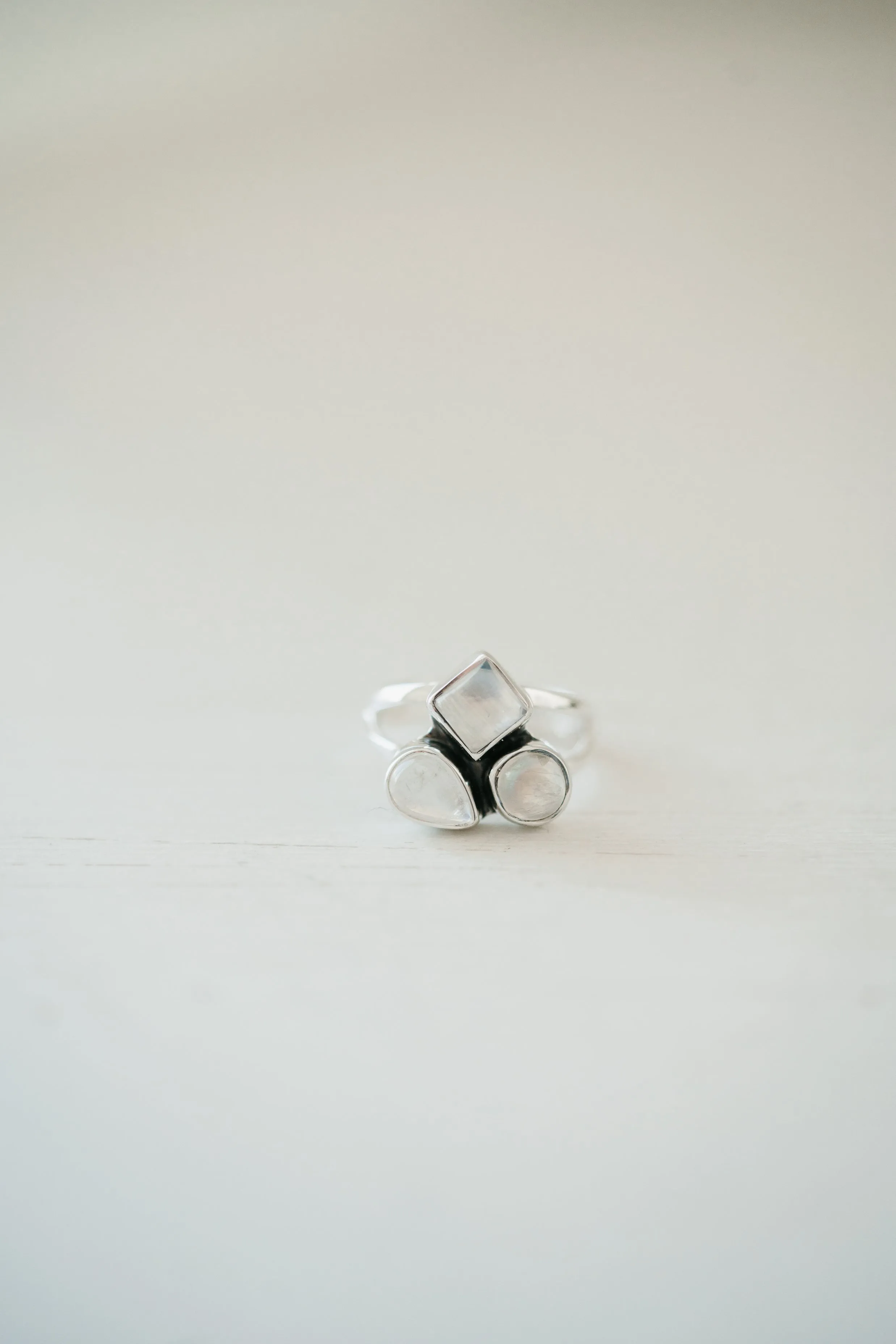 Dahlia Ring | Small | Moonstone sold by Goldie Lew