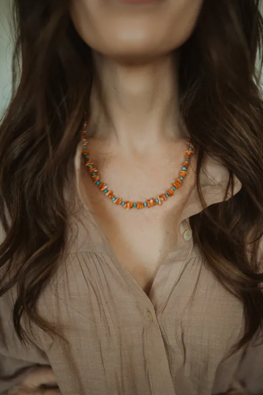 Orange It Up Necklace sold by Goldie Lew