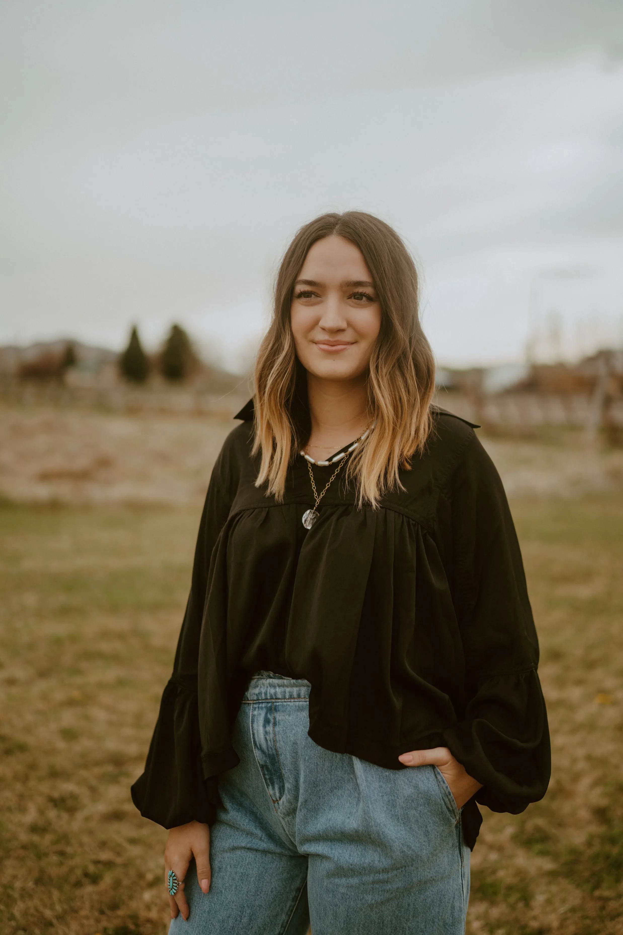 Quincey Top | Black - FINAL SALE sold by Goldie Lew product image thumbnail 3