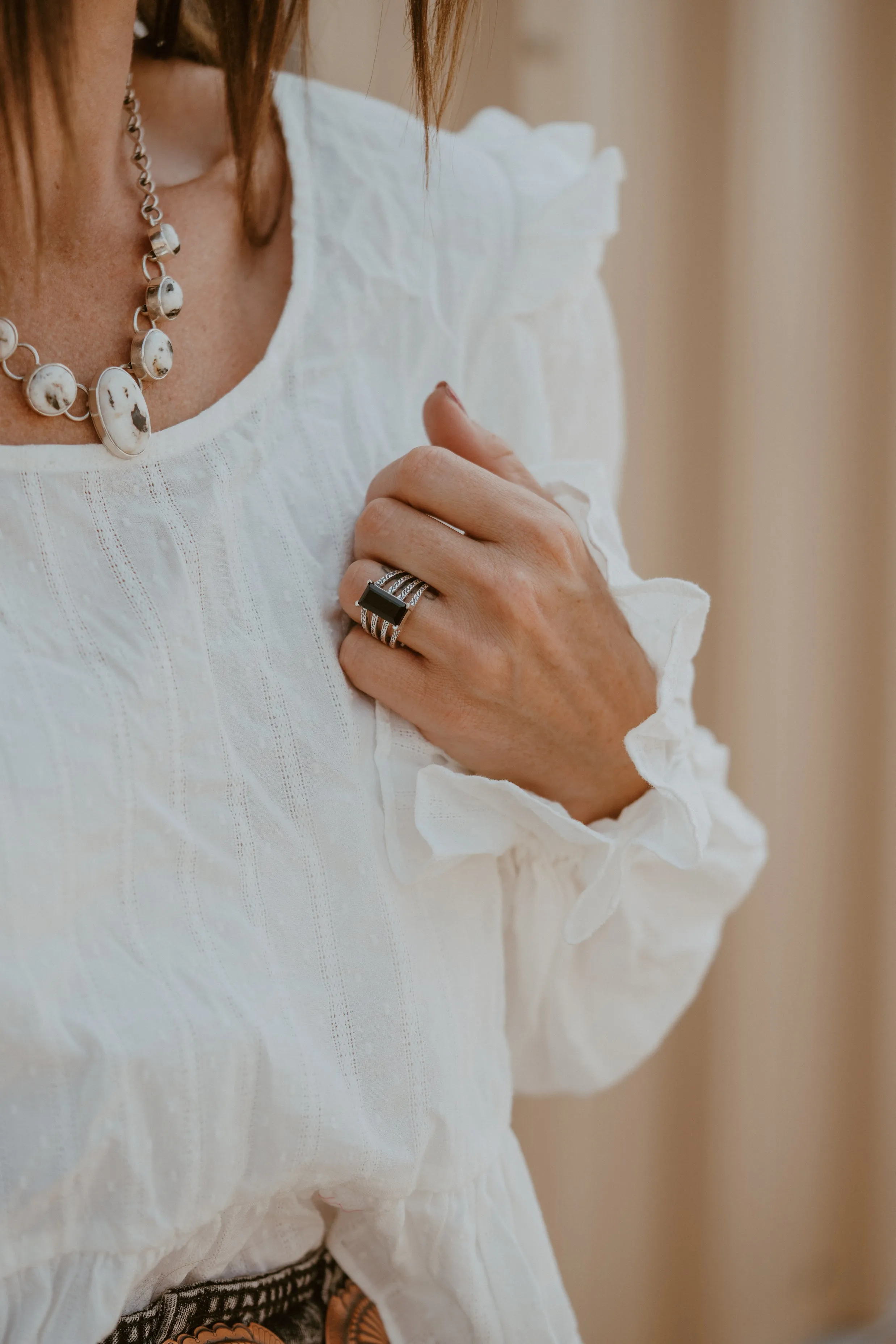 Abbie Ring | Black Onyx sold by Goldie Lew product image thumbnail 2