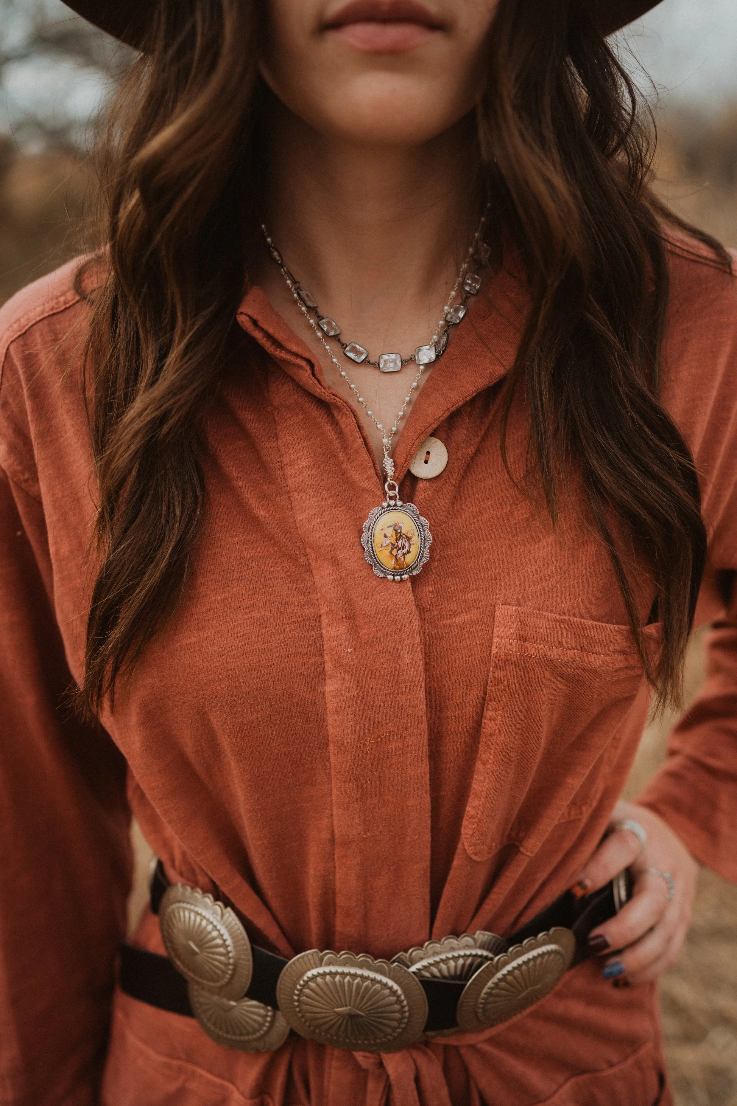 Yellow Bucking Bronco | Silver Crystal sold by Goldie Lew