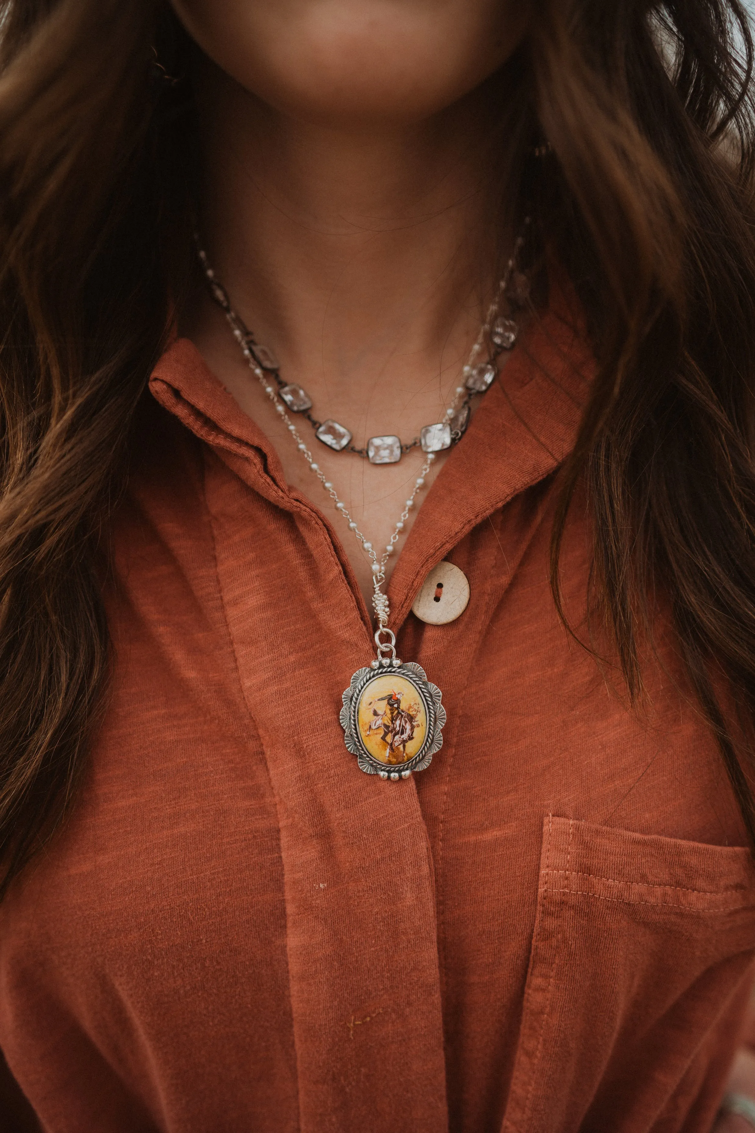 Yellow Bucking Bronco | Silver Crystal sold by Goldie Lew product image thumbnail 2