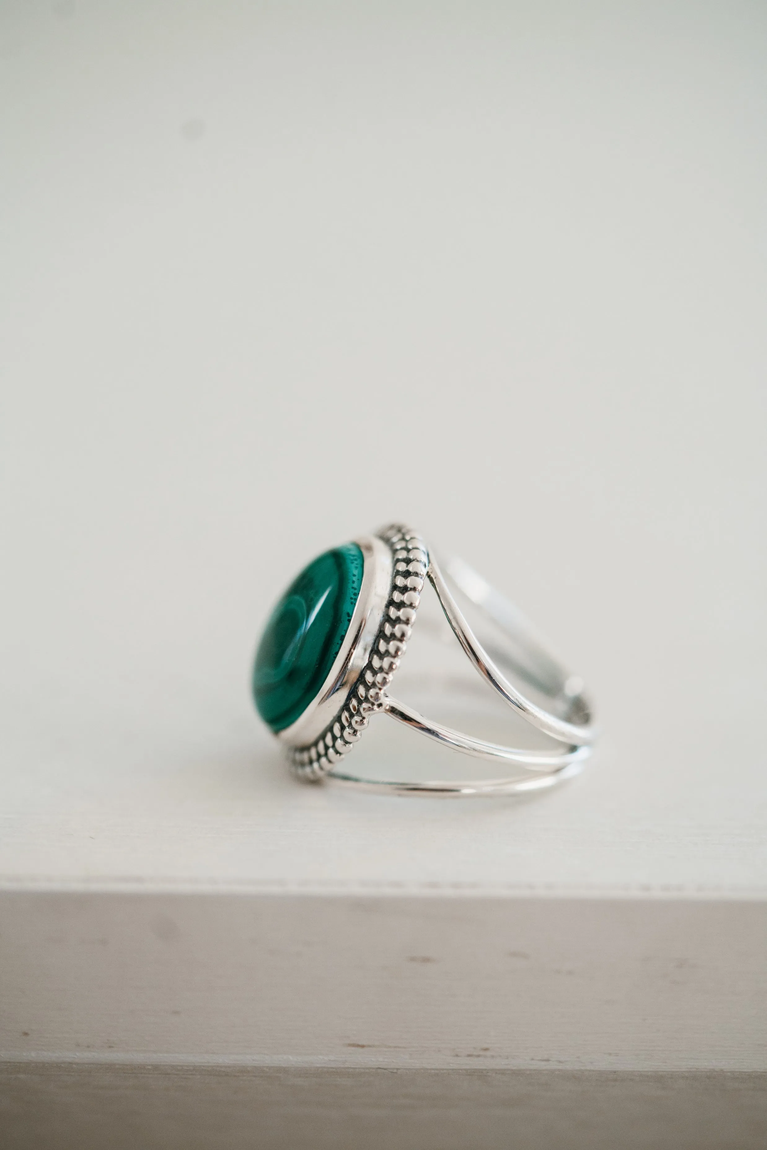 Trish Ring | Malachite sold by Goldie Lew product image thumbnail 2