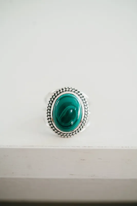 Trish Ring | Malachite sold by Goldie Lew