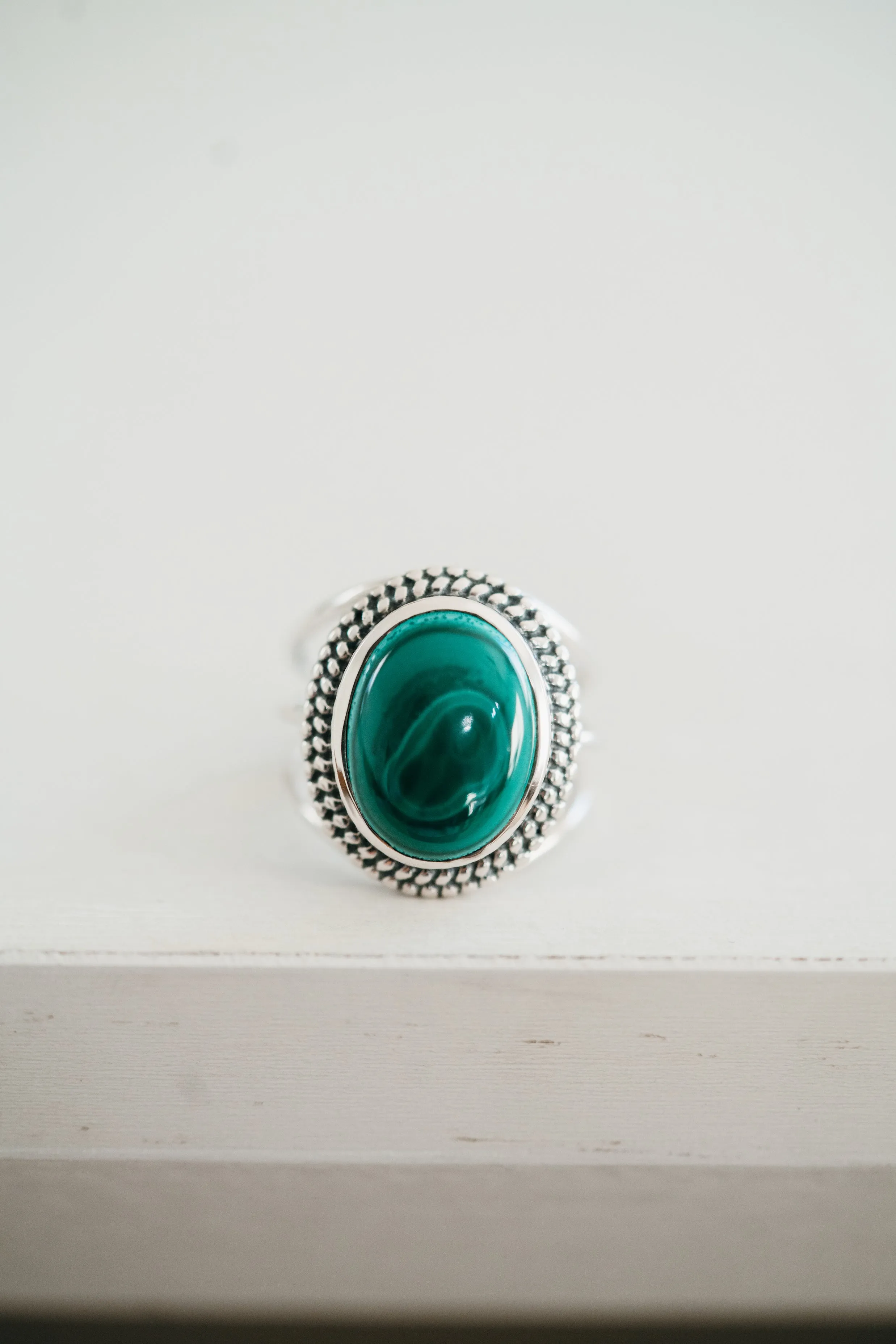 Trish Ring | Malachite sold by Goldie Lew