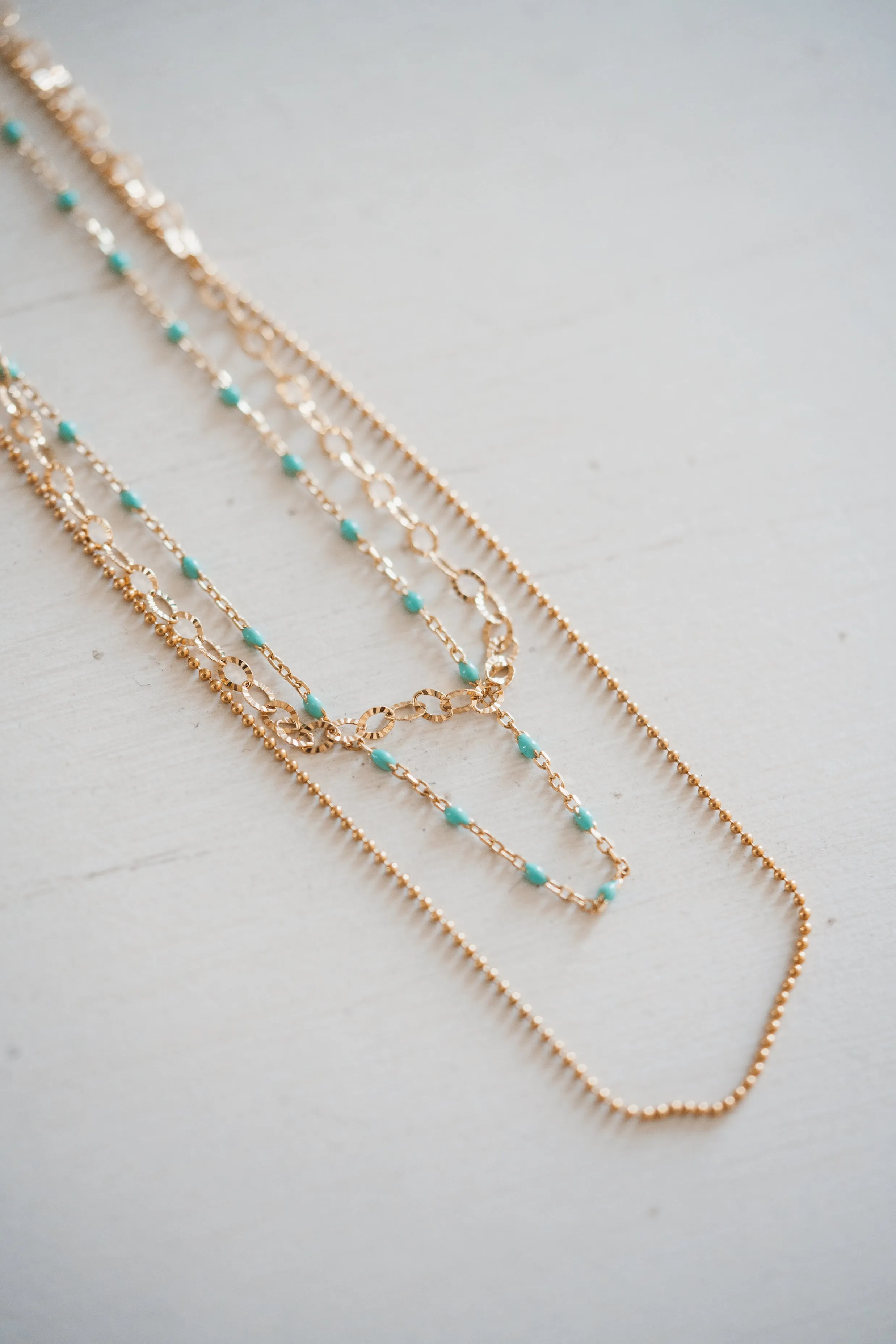 Gold Necklace Set #13 sold by Goldie Lew product image thumbnail 3