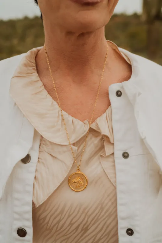 Gold Mexican Horse Necklace - FINAL SALE sold by Goldie Lew