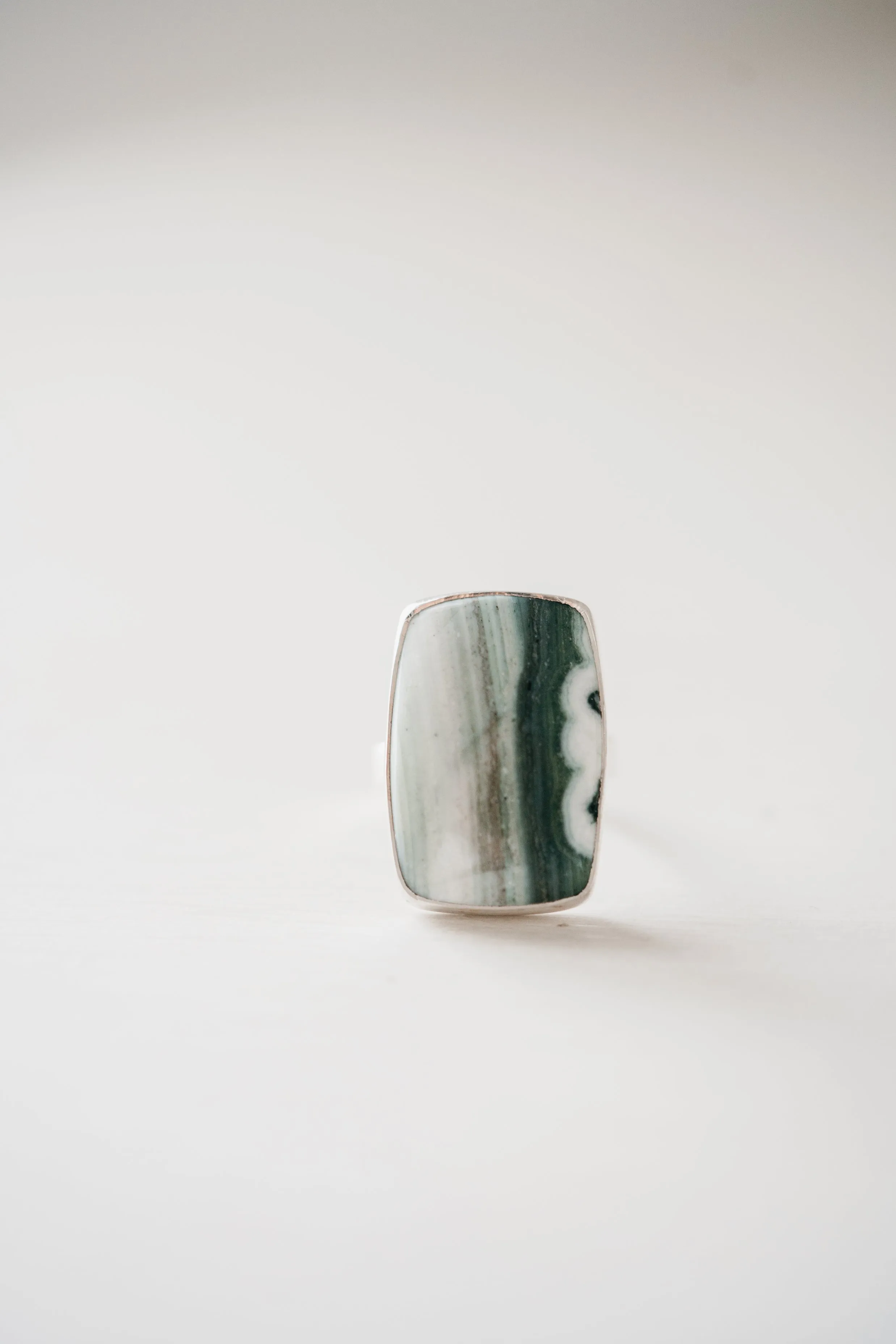 Carlie Ring | #3 | Green Opal sold by Goldie Lew
