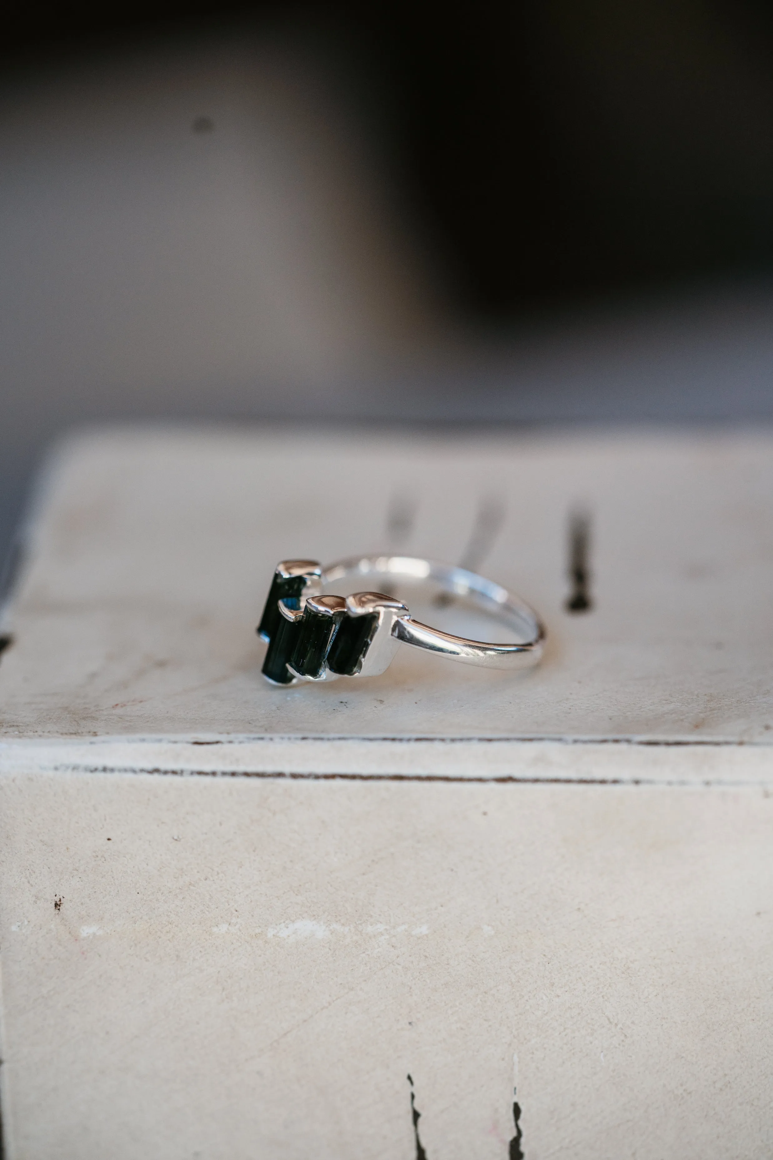 Aimee Ring | Emerald - FINAL SALE sold by Goldie Lew product image thumbnail 2