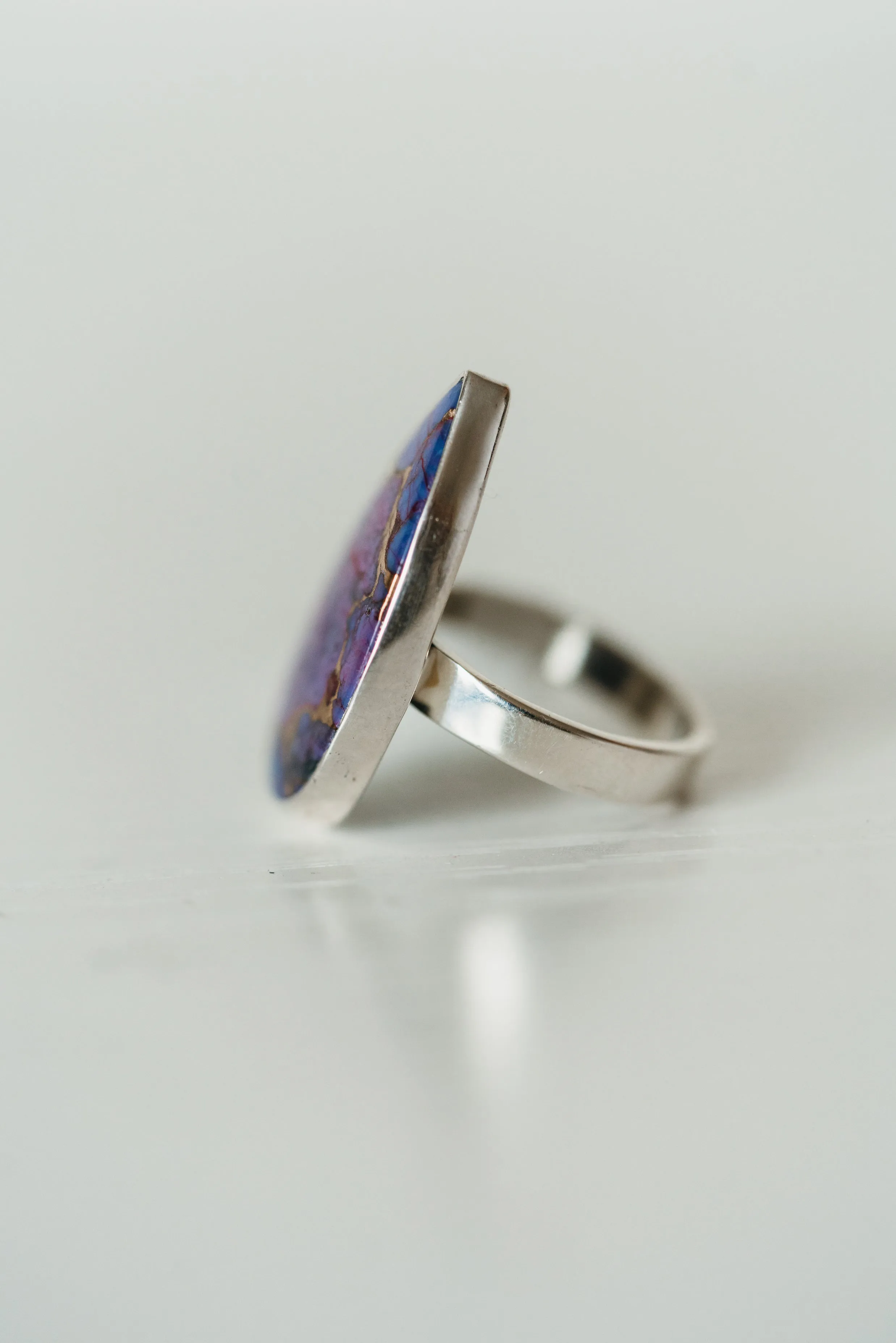 Celia Ring | #2 | Purple Turquoise sold by Goldie Lew product image thumbnail 3