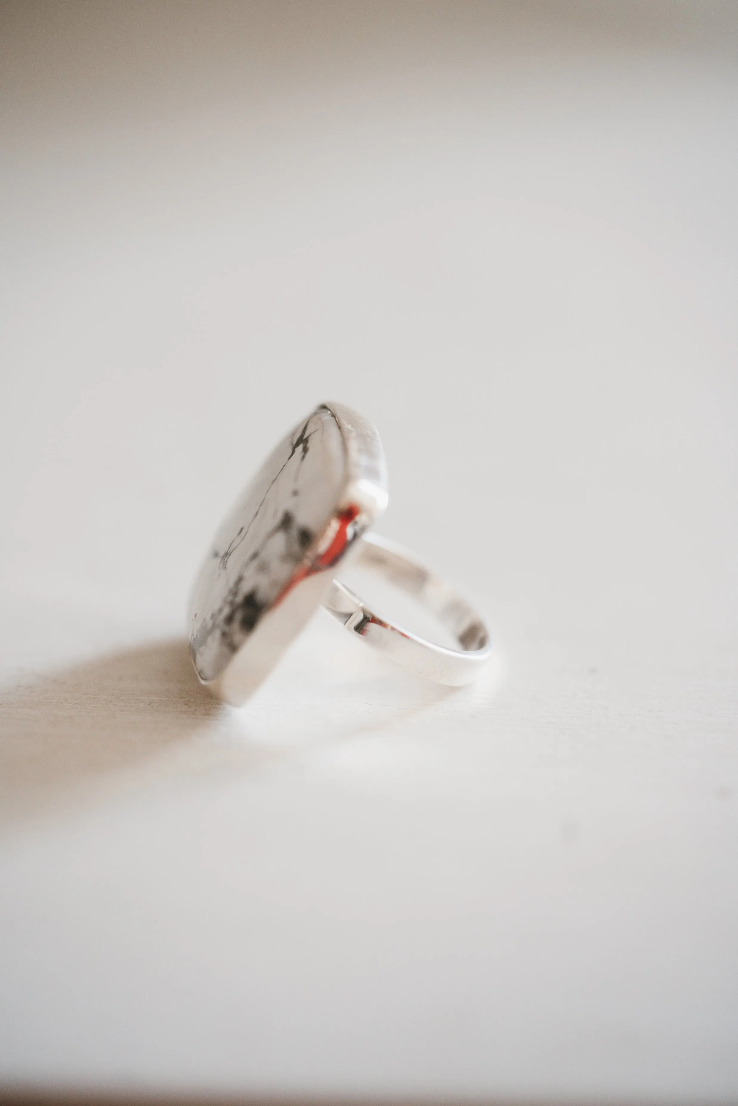 Lindsay Ring | #1 | Howlite sold by Goldie Lew product image thumbnail 2