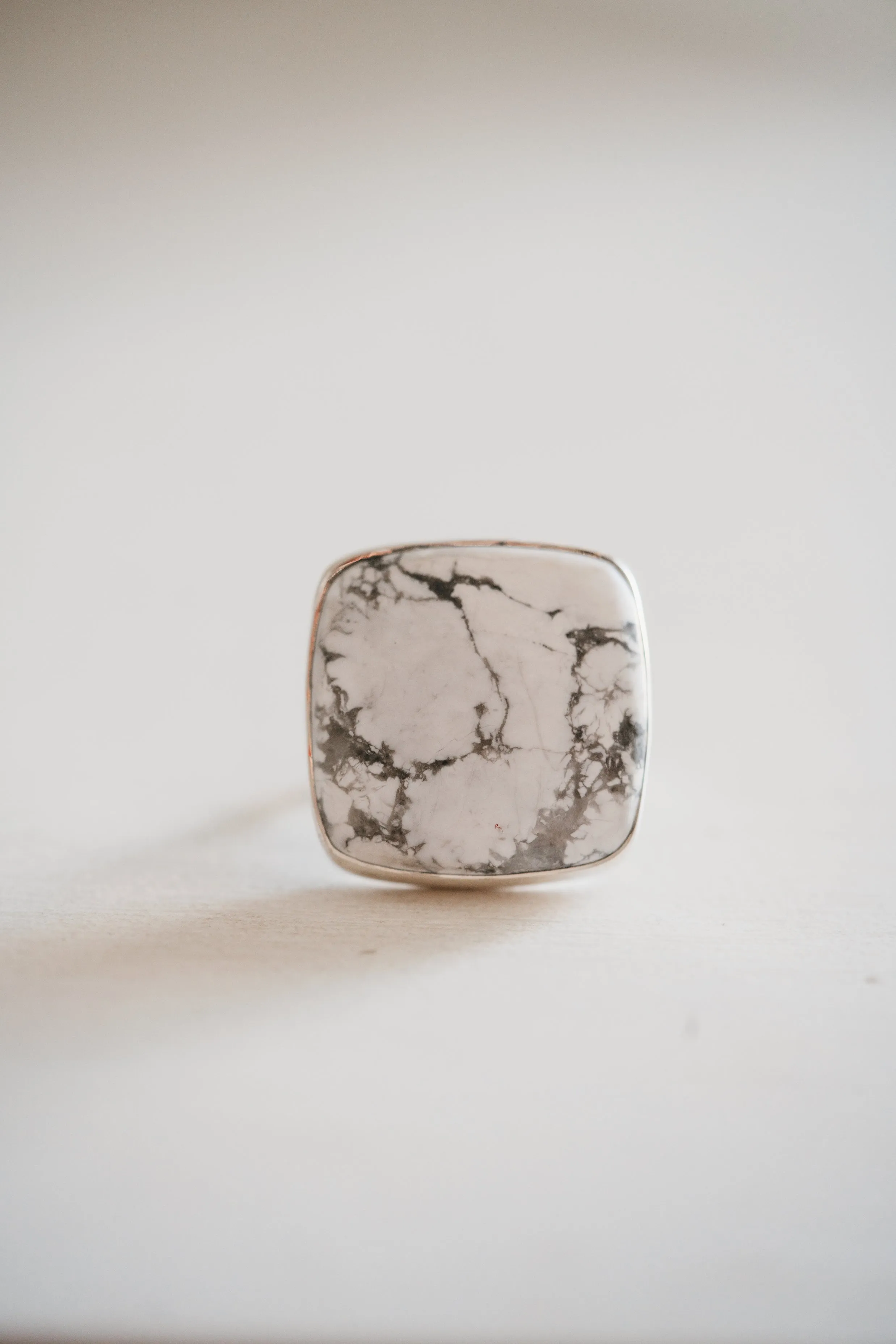 Lindsay Ring | #1 | Howlite sold by Goldie Lew
