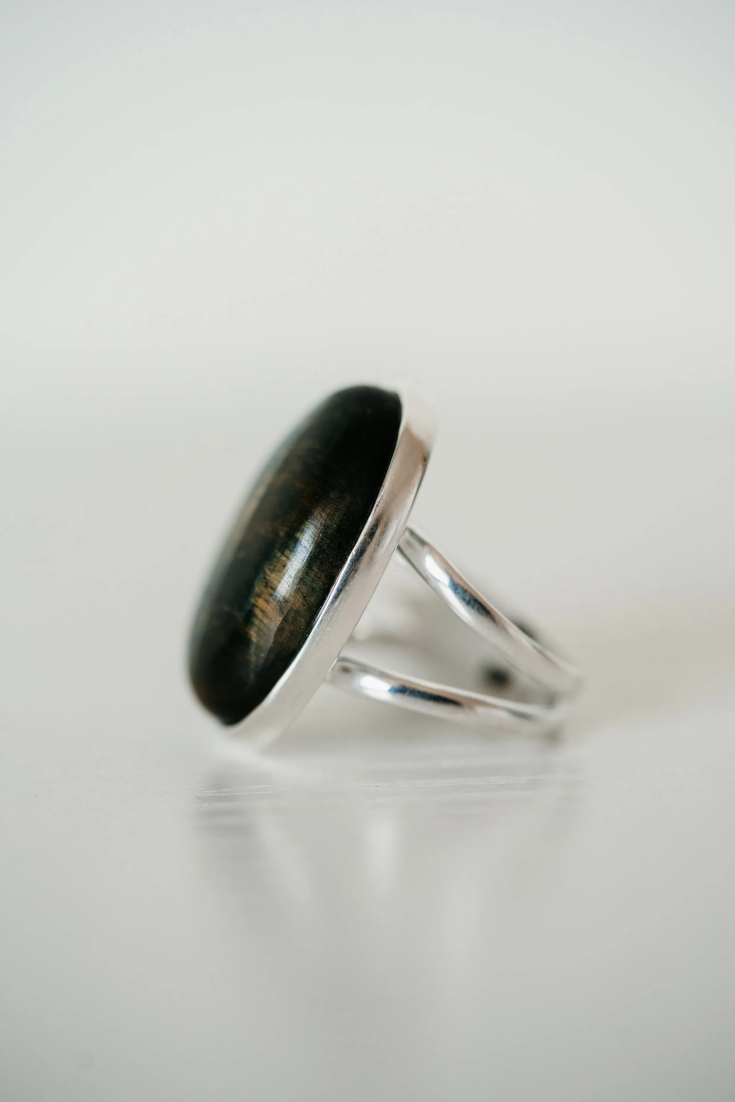 Large Johnny Ring | Tiger's Eye sold by Goldie Lew product image thumbnail 4