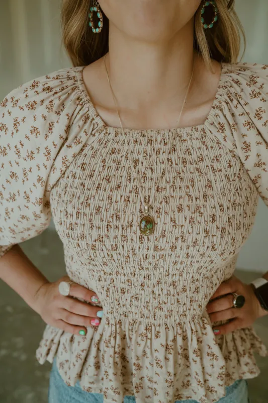 Bev Necklace | Turquoise sold by Goldie Lew