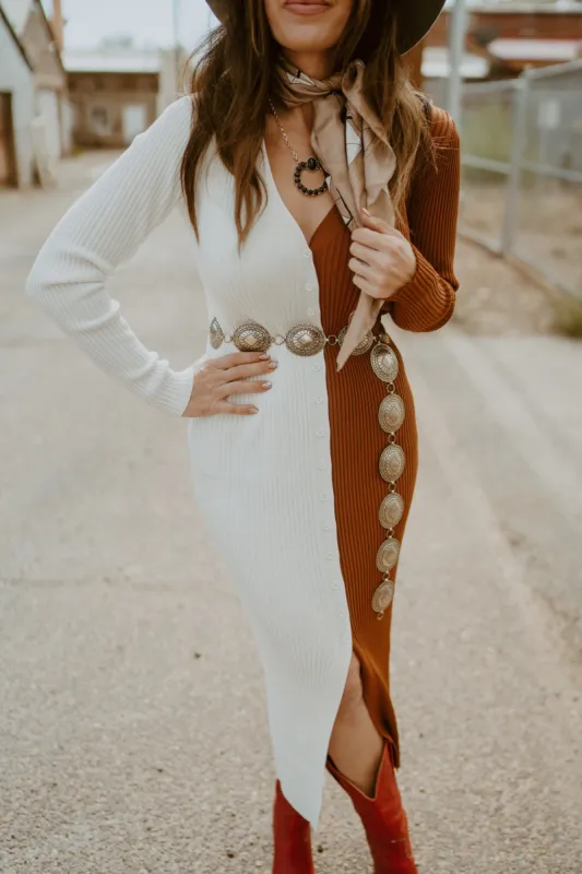 Tan Checks Wild Rag sold by Goldie Lew