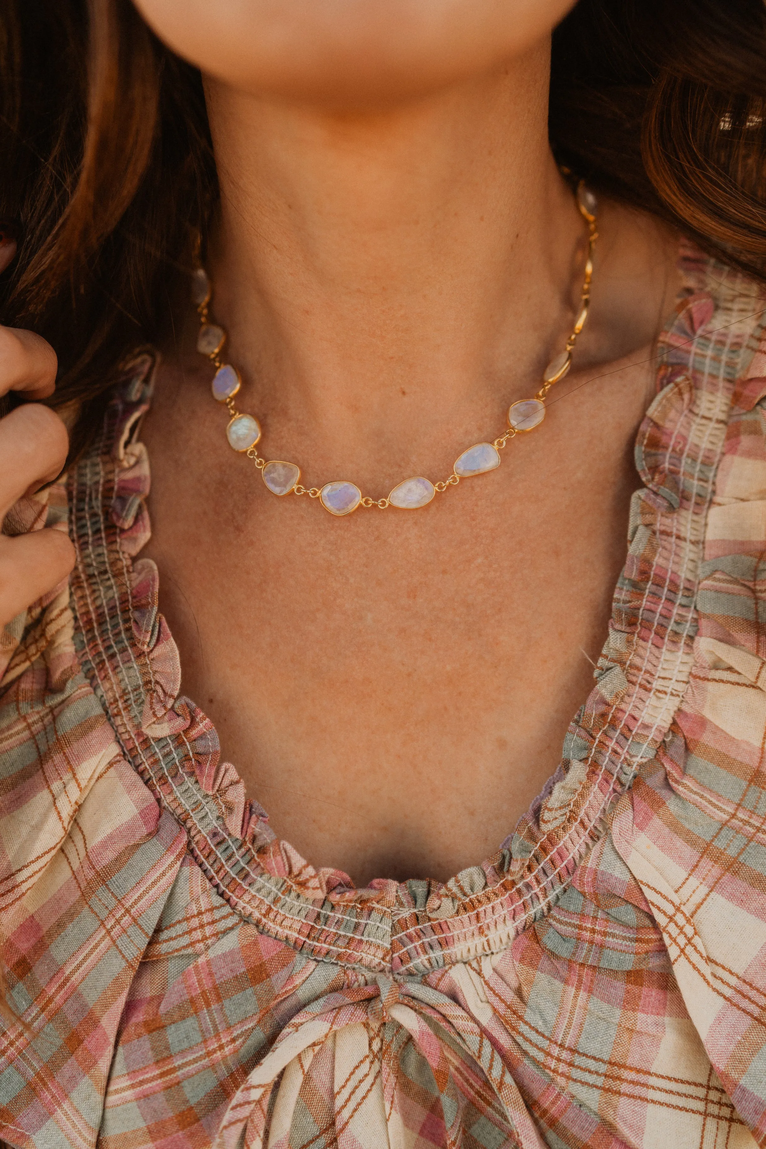 Lynnette Necklace | Moonstone sold by Goldie Lew