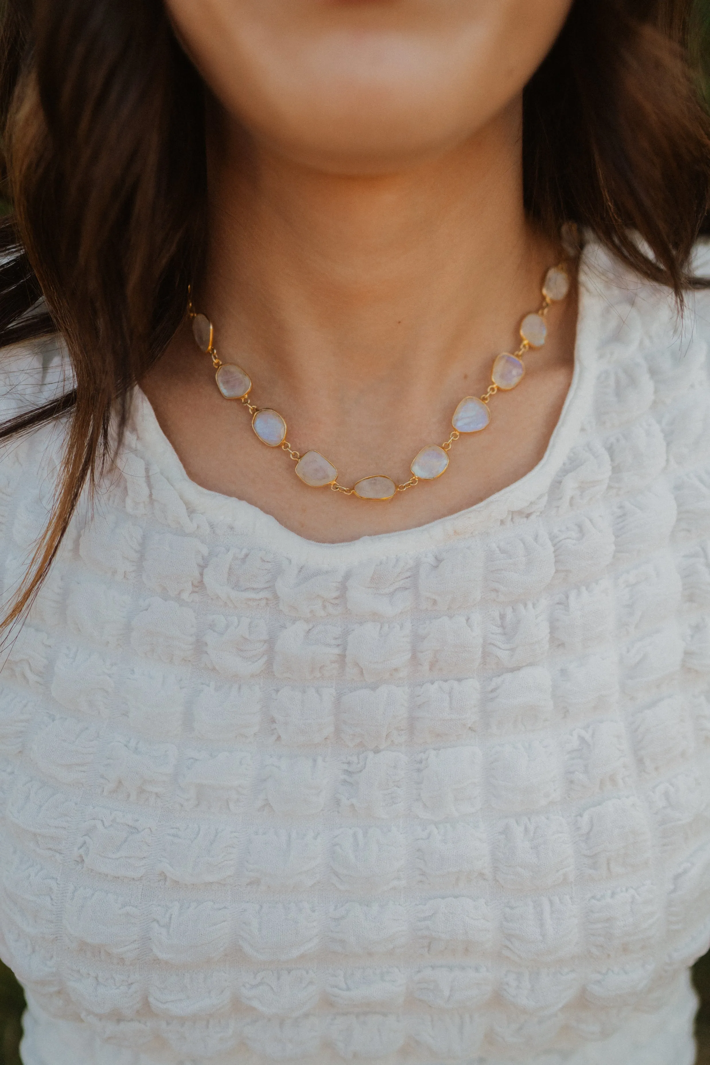 Lynnette Necklace | Moonstone sold by Goldie Lew product image thumbnail 2