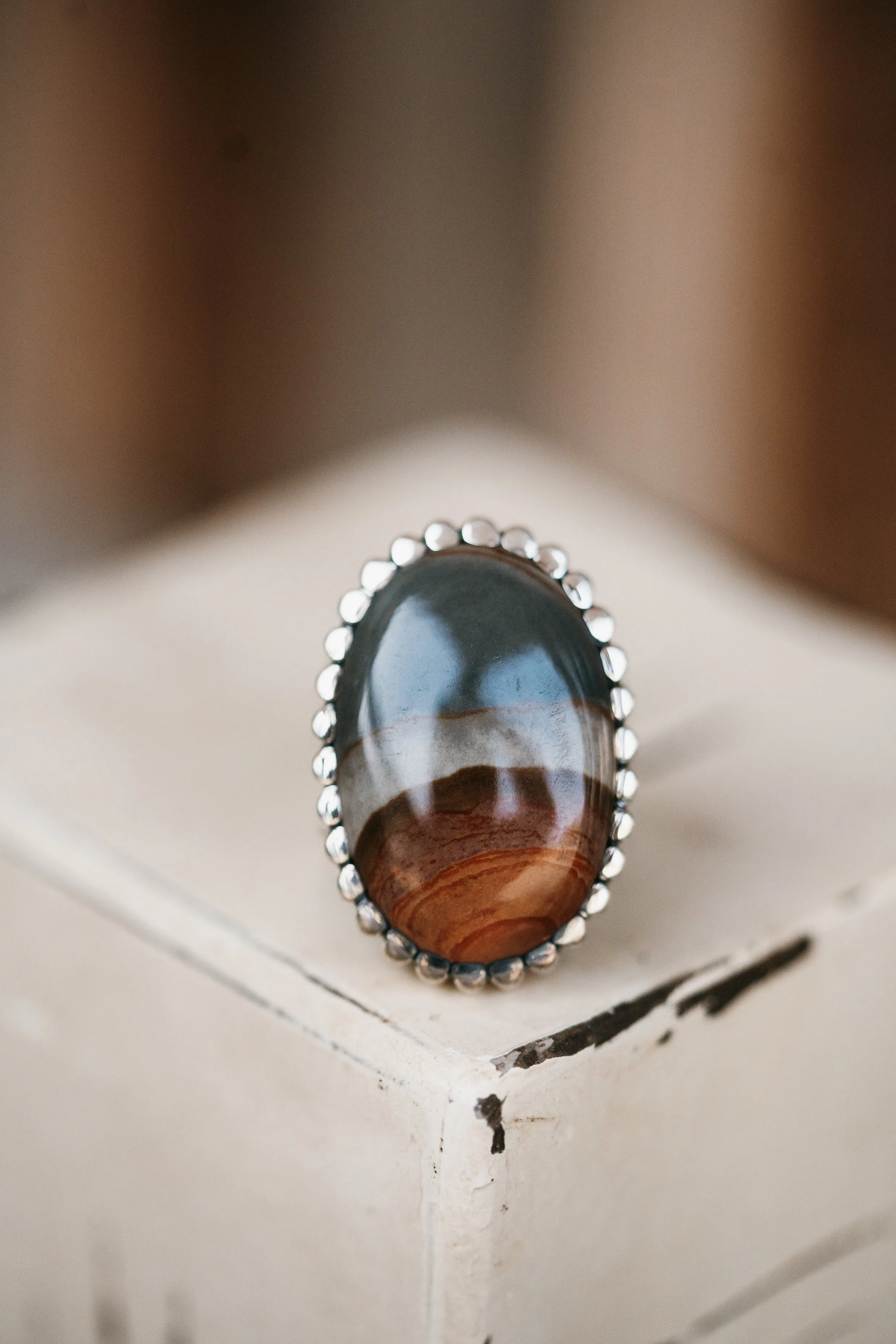 Etta Ring | Polychrome Jasper sold by Goldie Lew