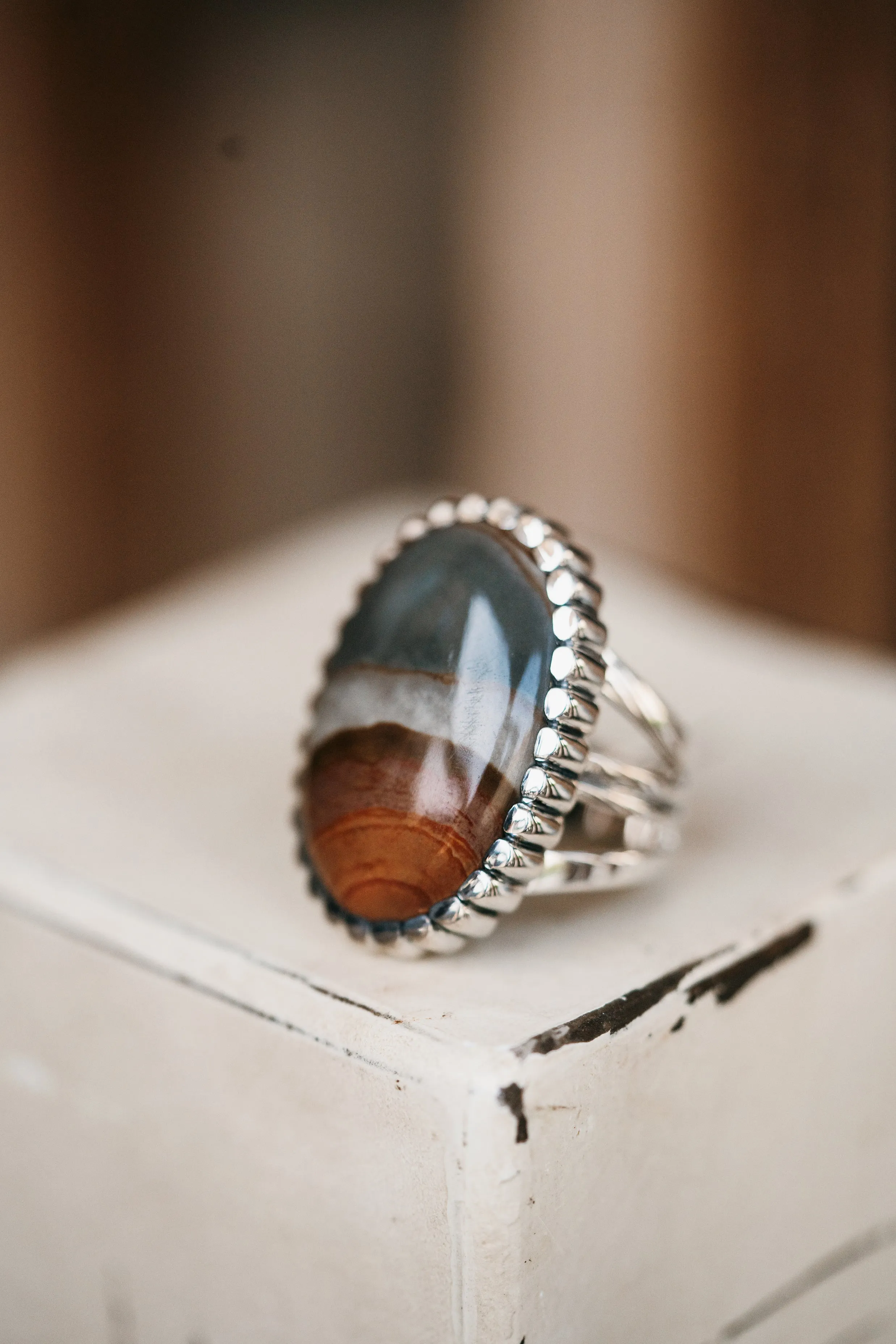 Etta Ring | Polychrome Jasper sold by Goldie Lew product image thumbnail 2