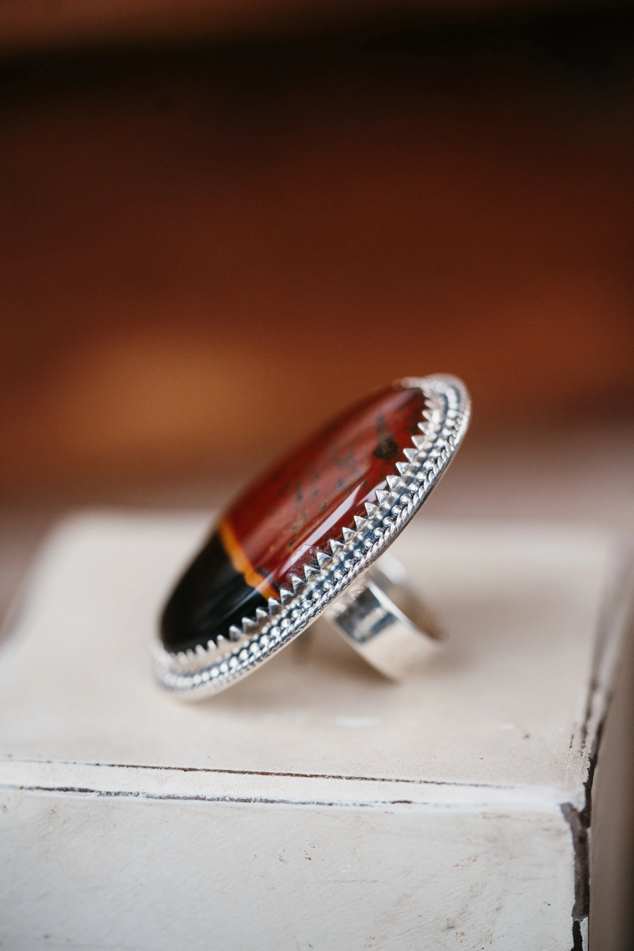 Persia Ring | #2 | Blood Stone sold by Goldie Lew product image thumbnail 2