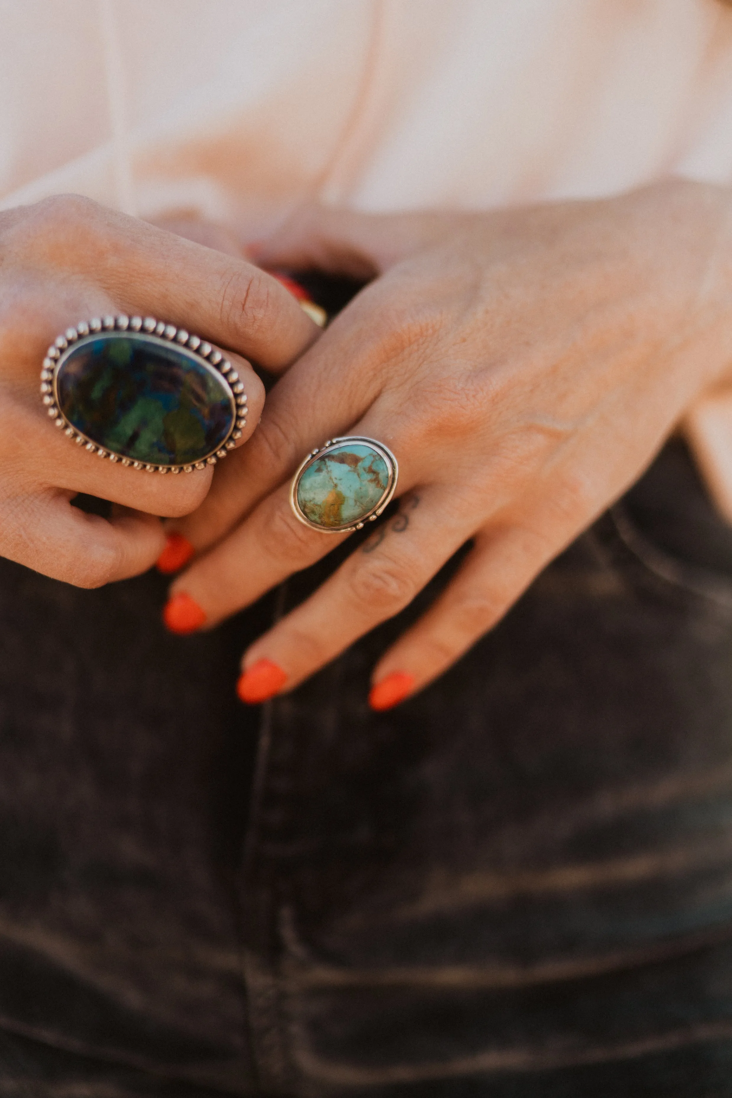 Sara Ring | Turquoise sold by Goldie Lew product image thumbnail 2