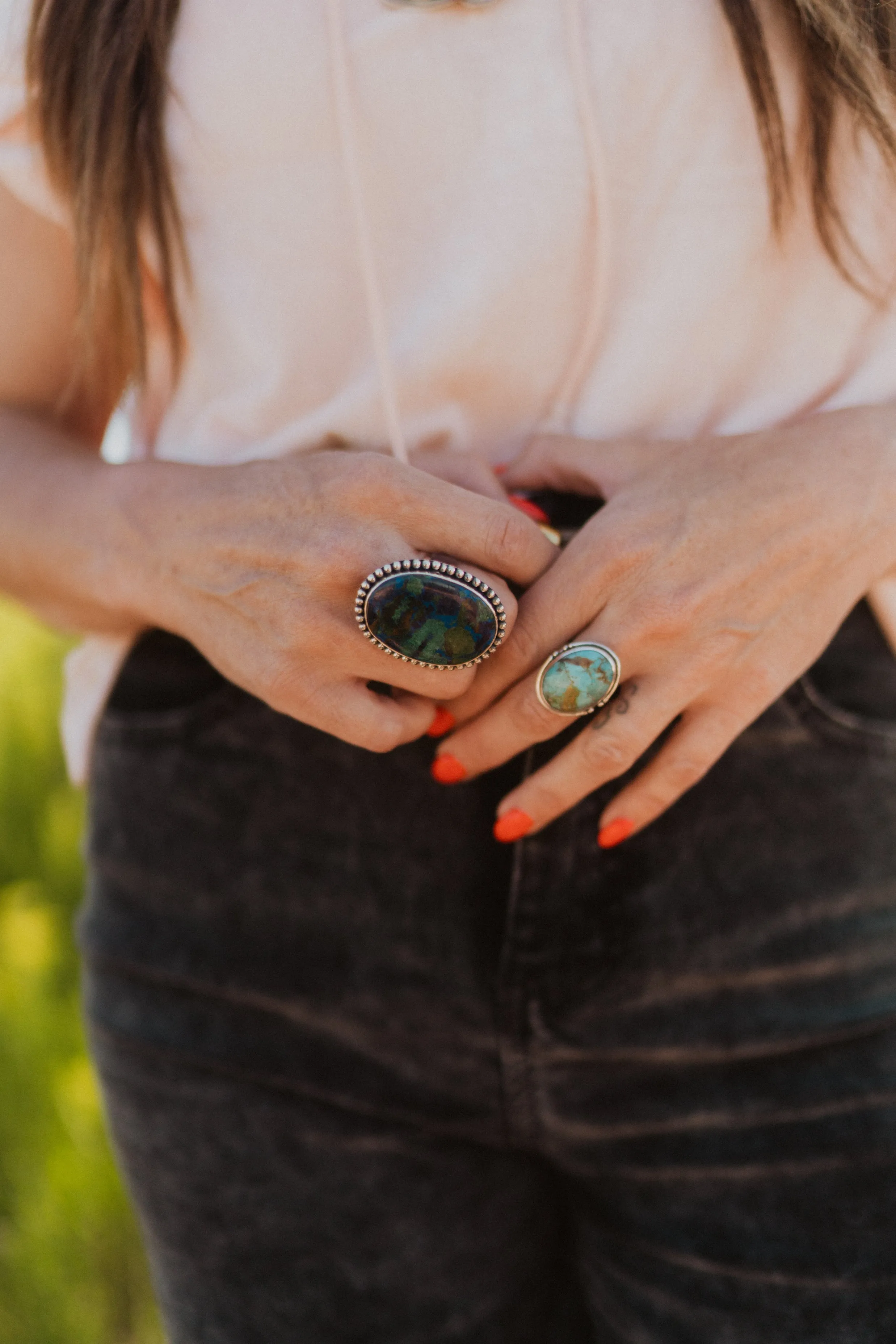 Sara Ring | Turquoise sold by Goldie Lew product image thumbnail 5