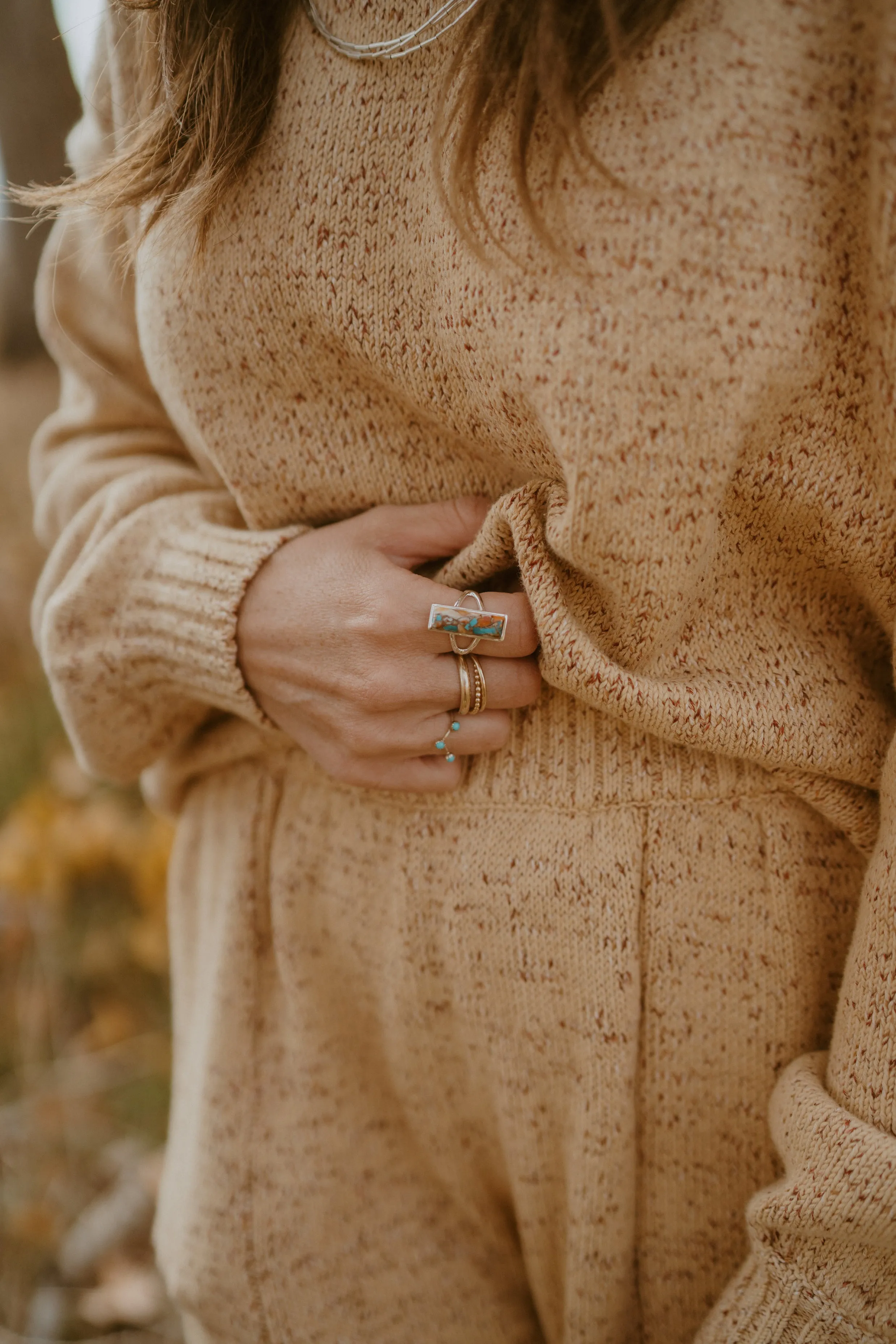 Mally Ring | Spiny Turquoise sold by Goldie Lew product image thumbnail 3