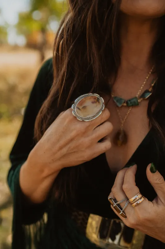 Griffin Ring | Montana Agate sold by Goldie Lew