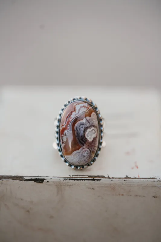 Etta Ring | Crazy Horse Agate sold by Goldie Lew