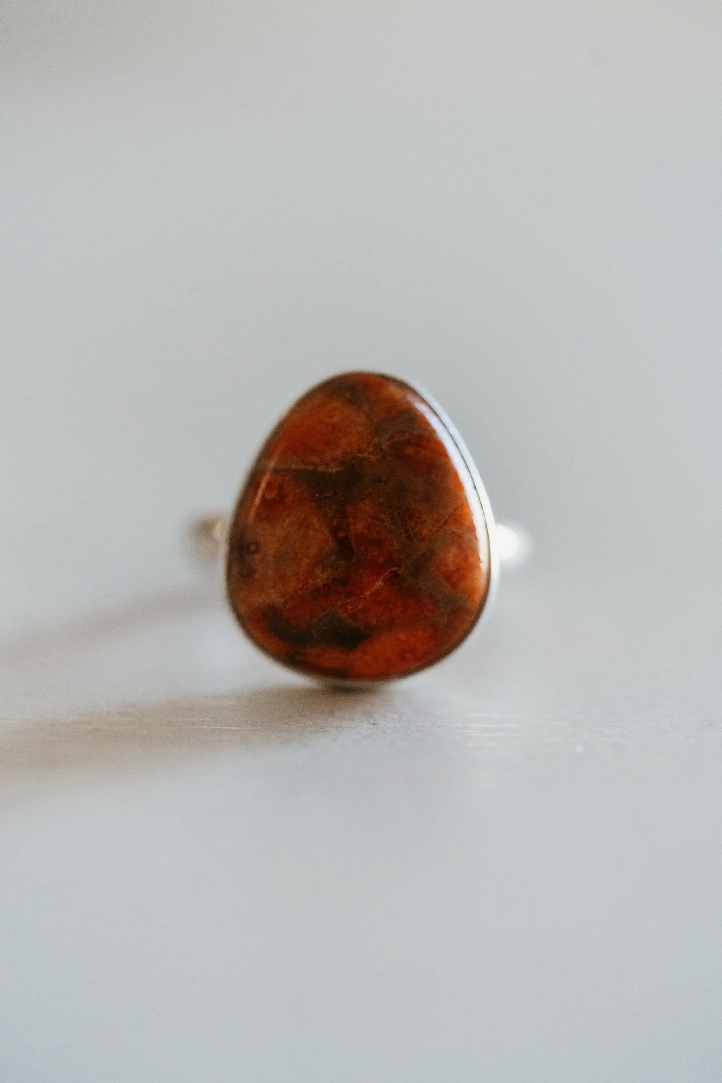 Blossom Ring | Red Agate sold by Goldie Lew product image thumbnail 4