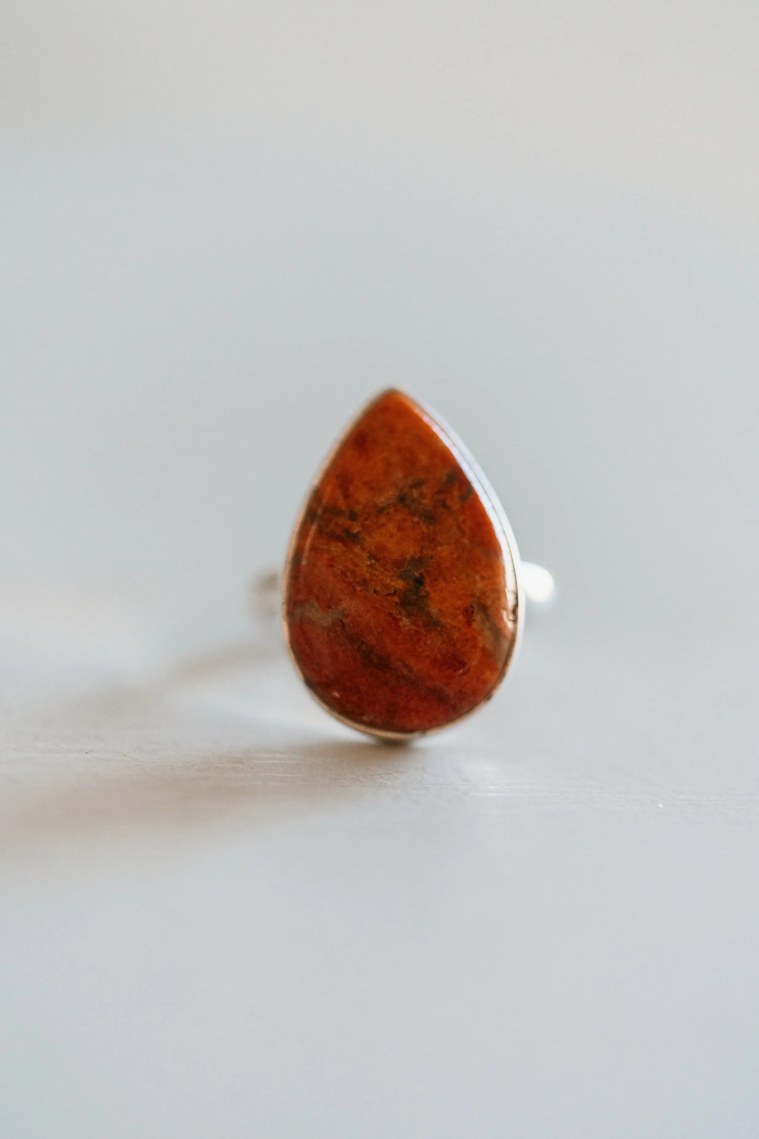 Blossom Ring | Red Agate sold by Goldie Lew product image thumbnail 2